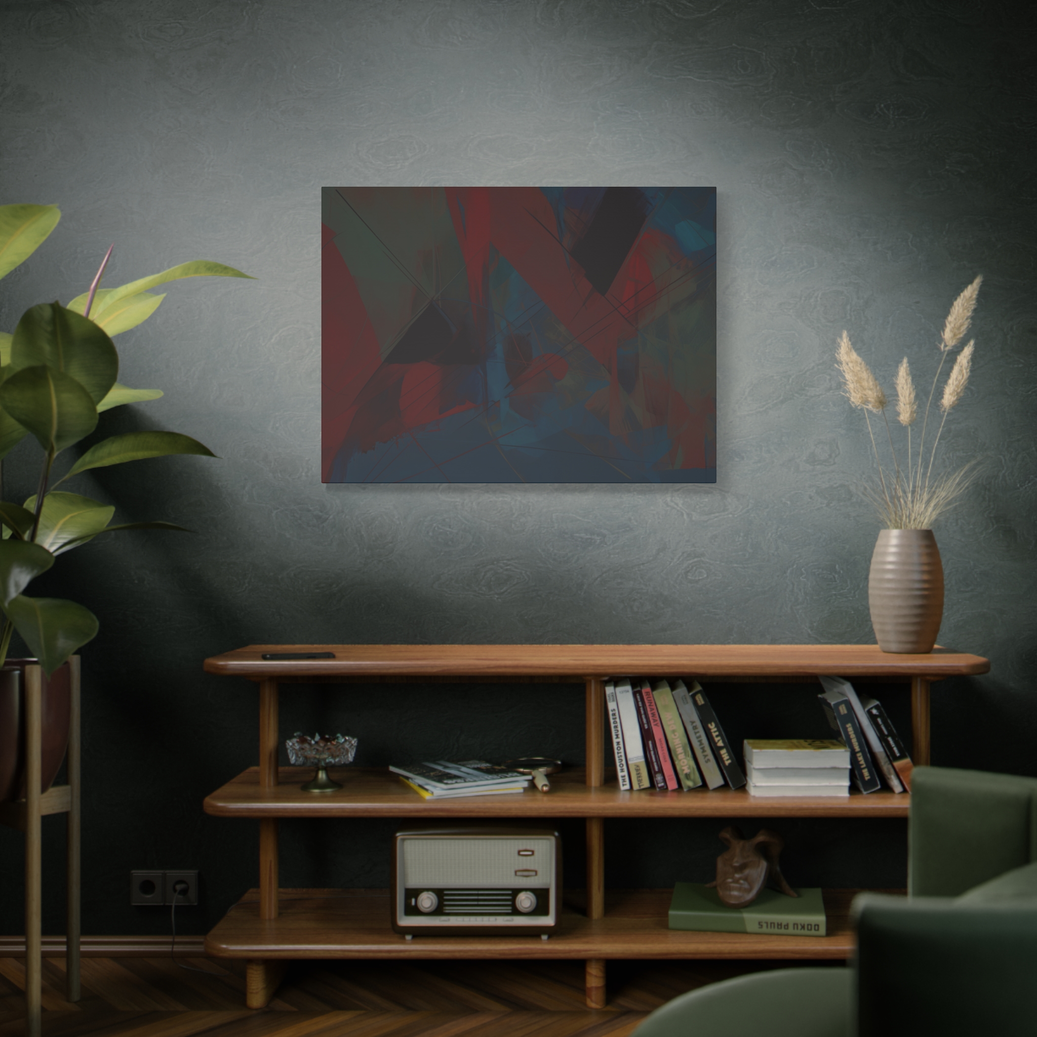 Abstracts Horn (v1 Blue) - Stretched Canvas - Image 15