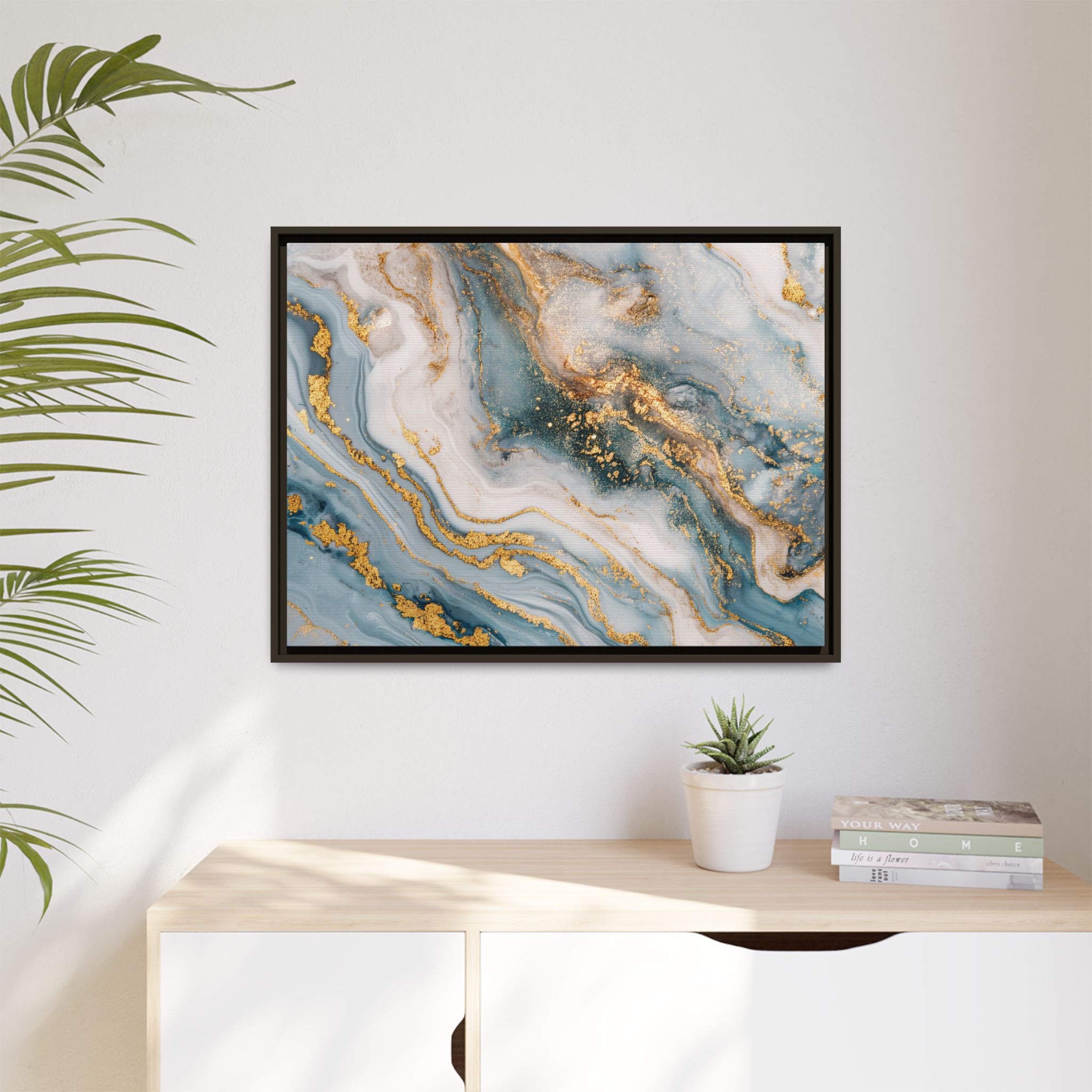 Blue Marble - Light - Custom Black Frame - Image 19