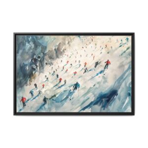 Final Run - watercolour  - Custom Black Frame