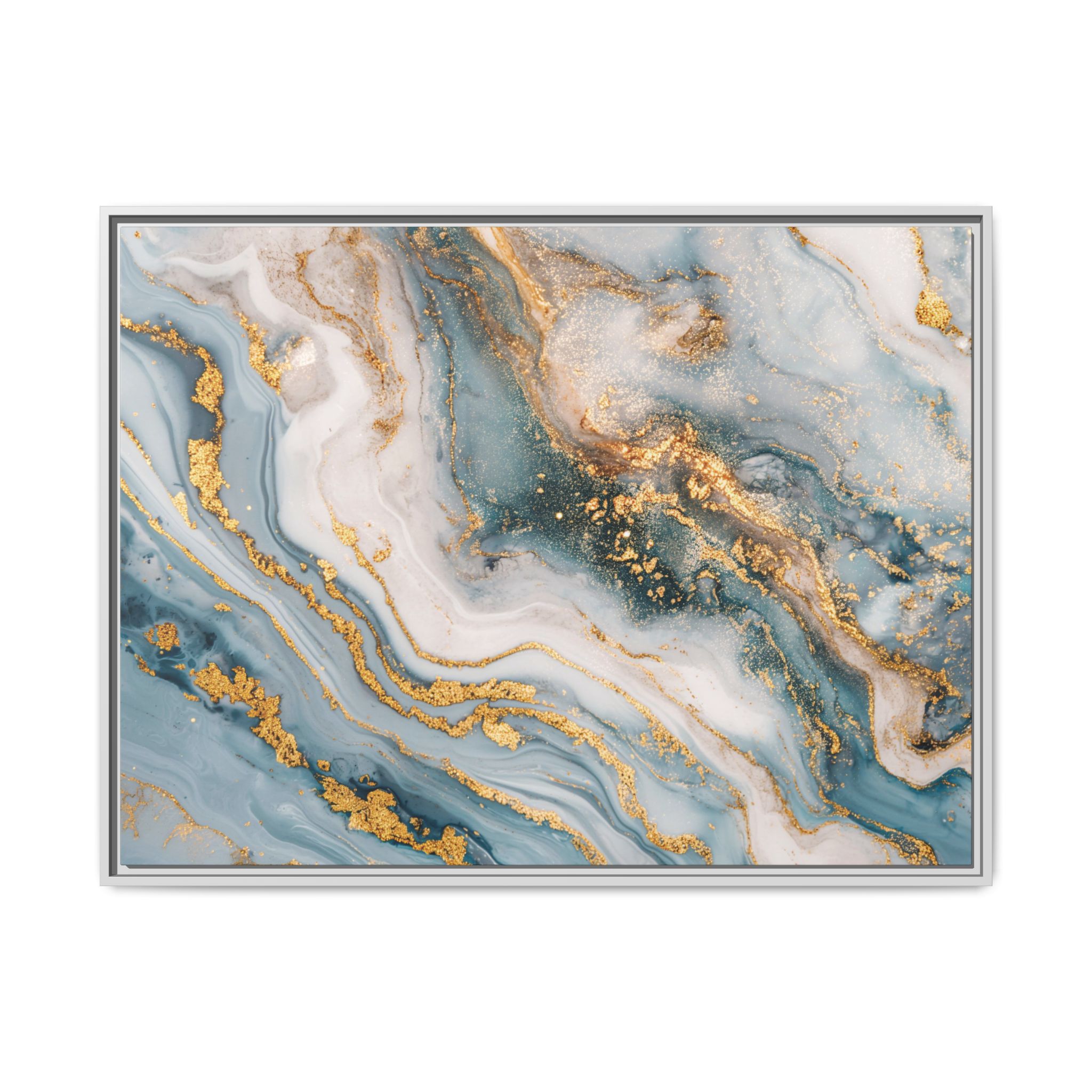 Blue Marble - Light - Custom Black Frame - Image 37