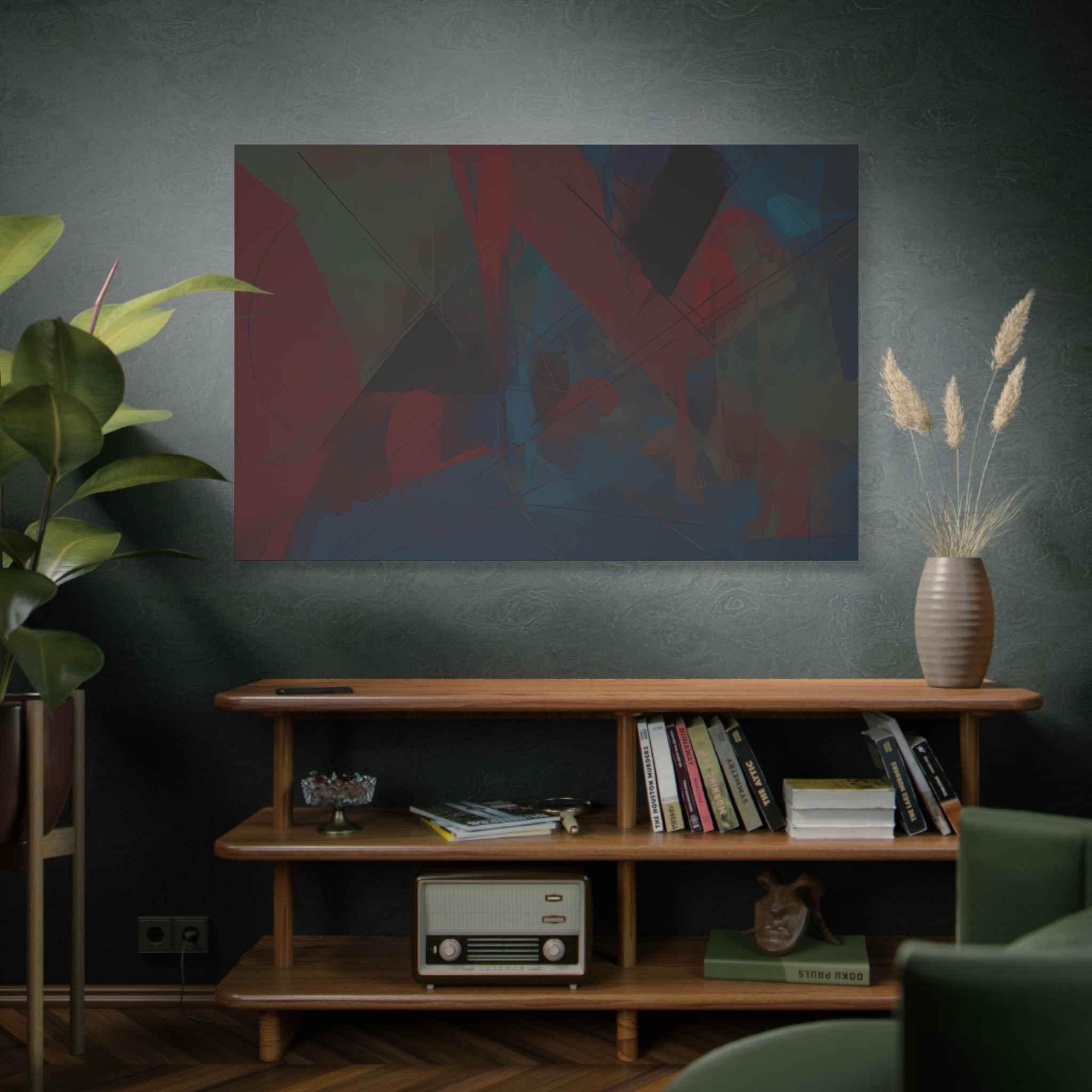 Abstracts Horn (v1 Blue) - Stretched Canvas - Image 25