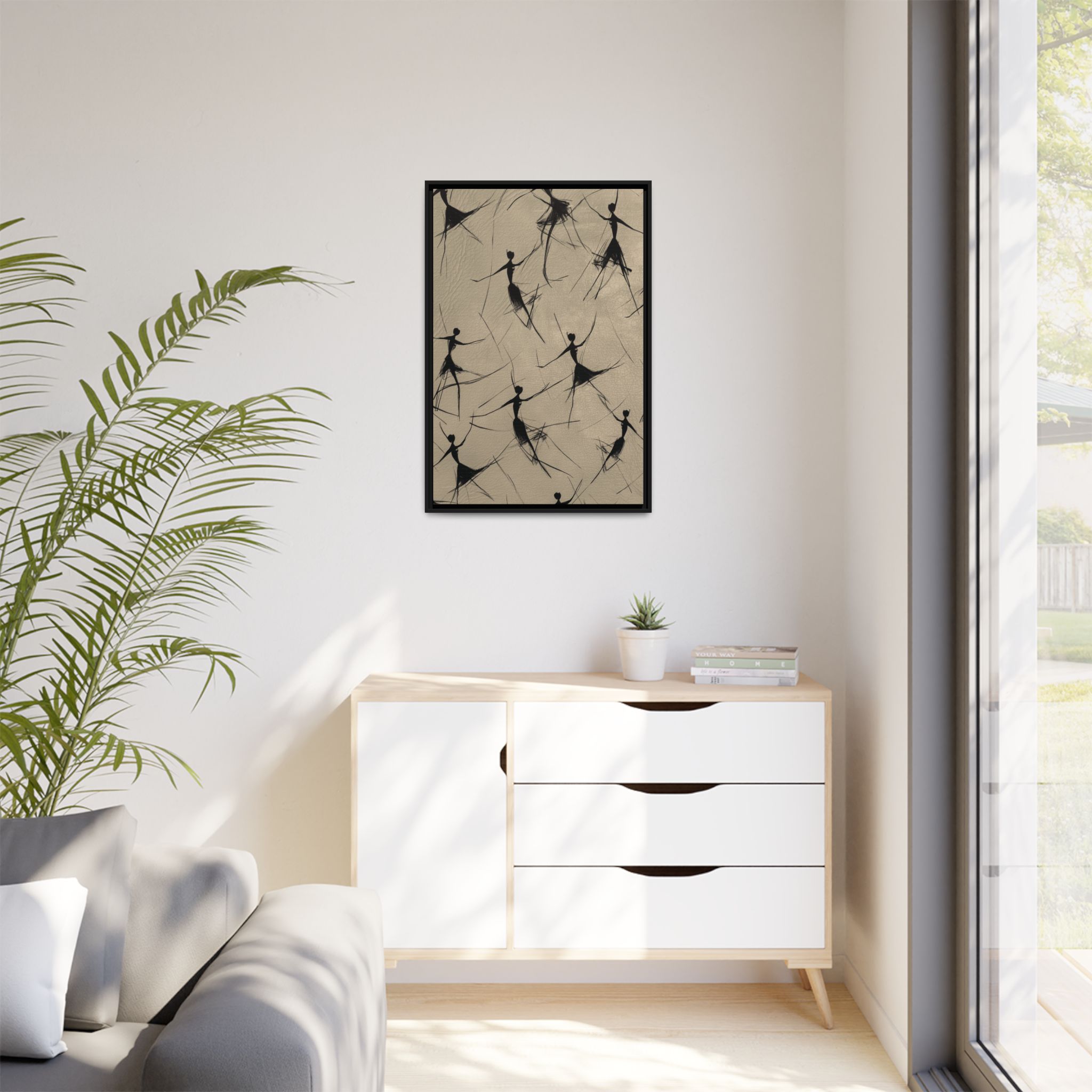 Humans - The Dance - Cream Grey - Custom Black Frame - Image 11