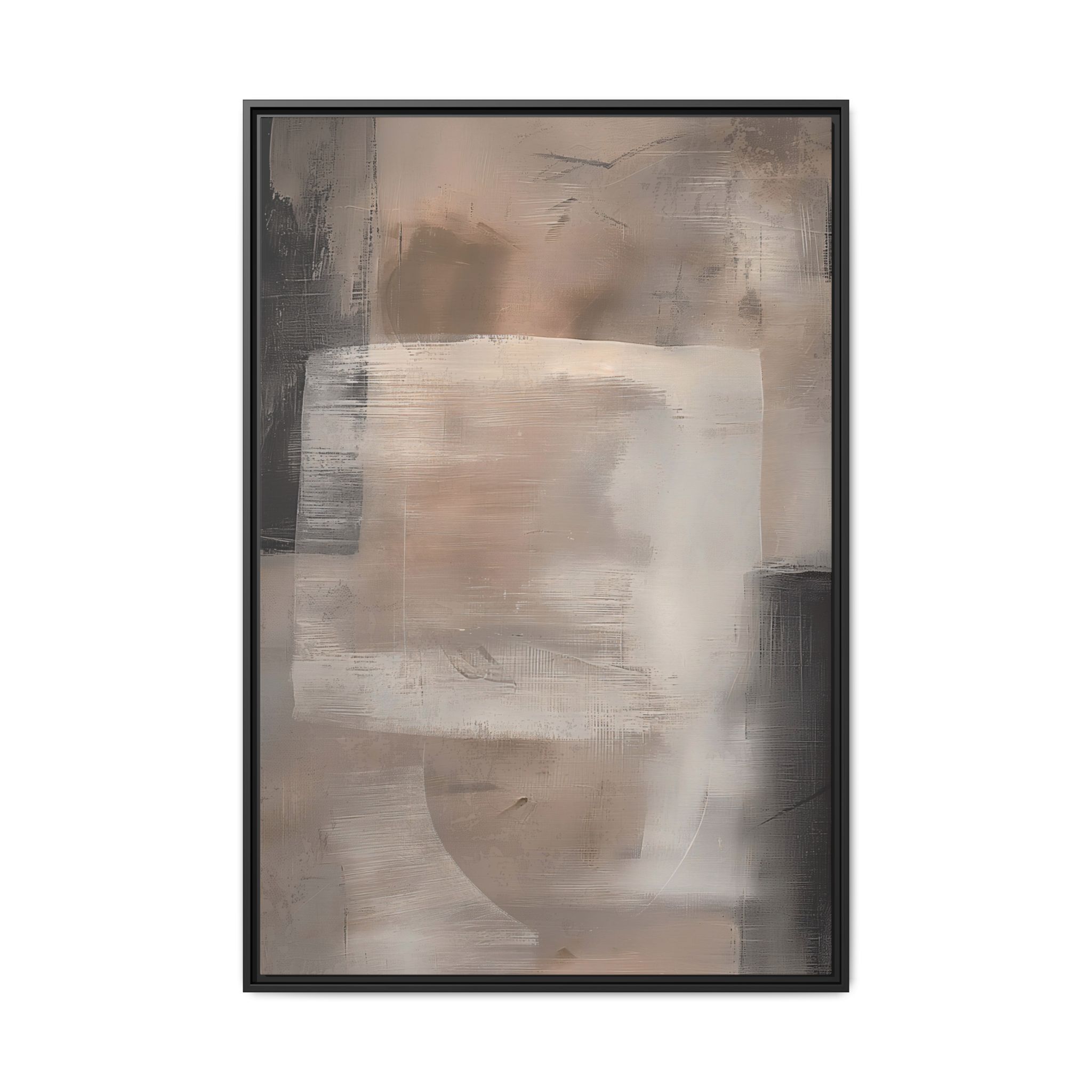 Biege Cotton - Square - Custom Black Frame - Image 9