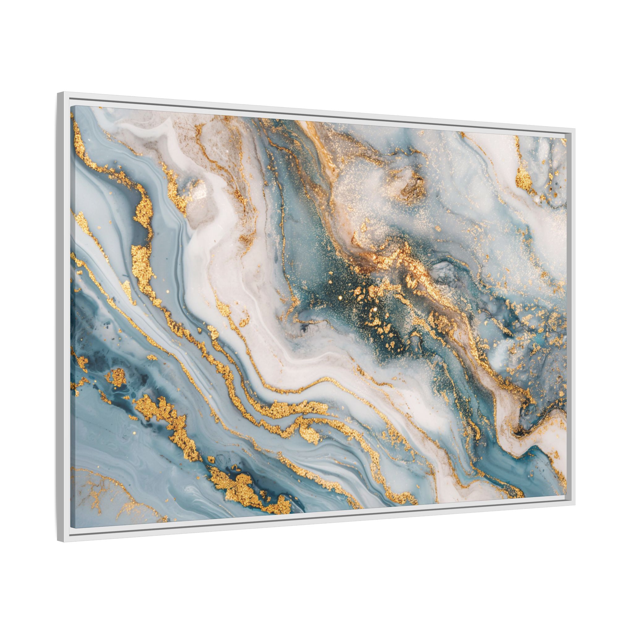 Blue Marble - Light - Custom Black Frame - Image 46