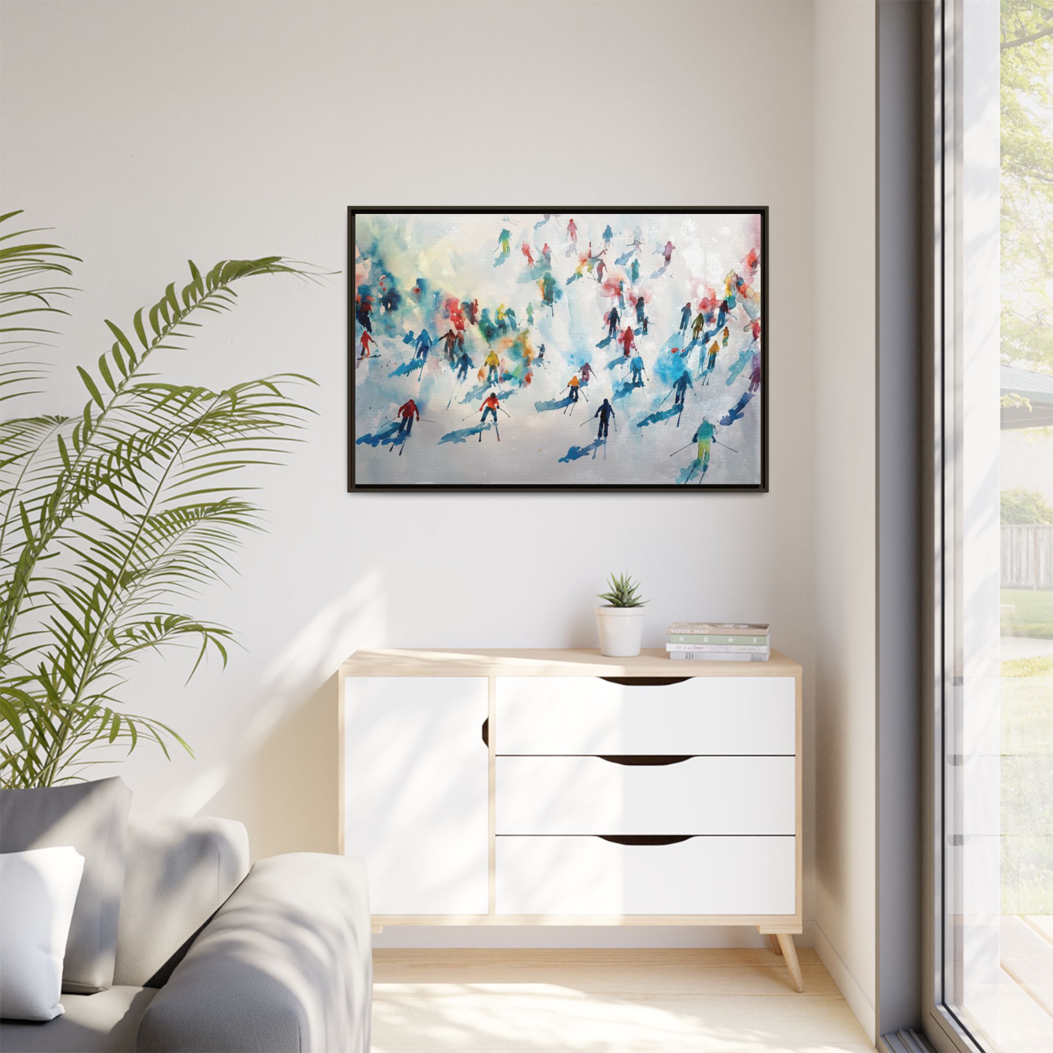 Traffic - watercolour - Custom Black Frame - Image 43