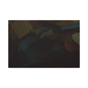 Polygon Thoughts (v1 Dark) - Stretched Canvas