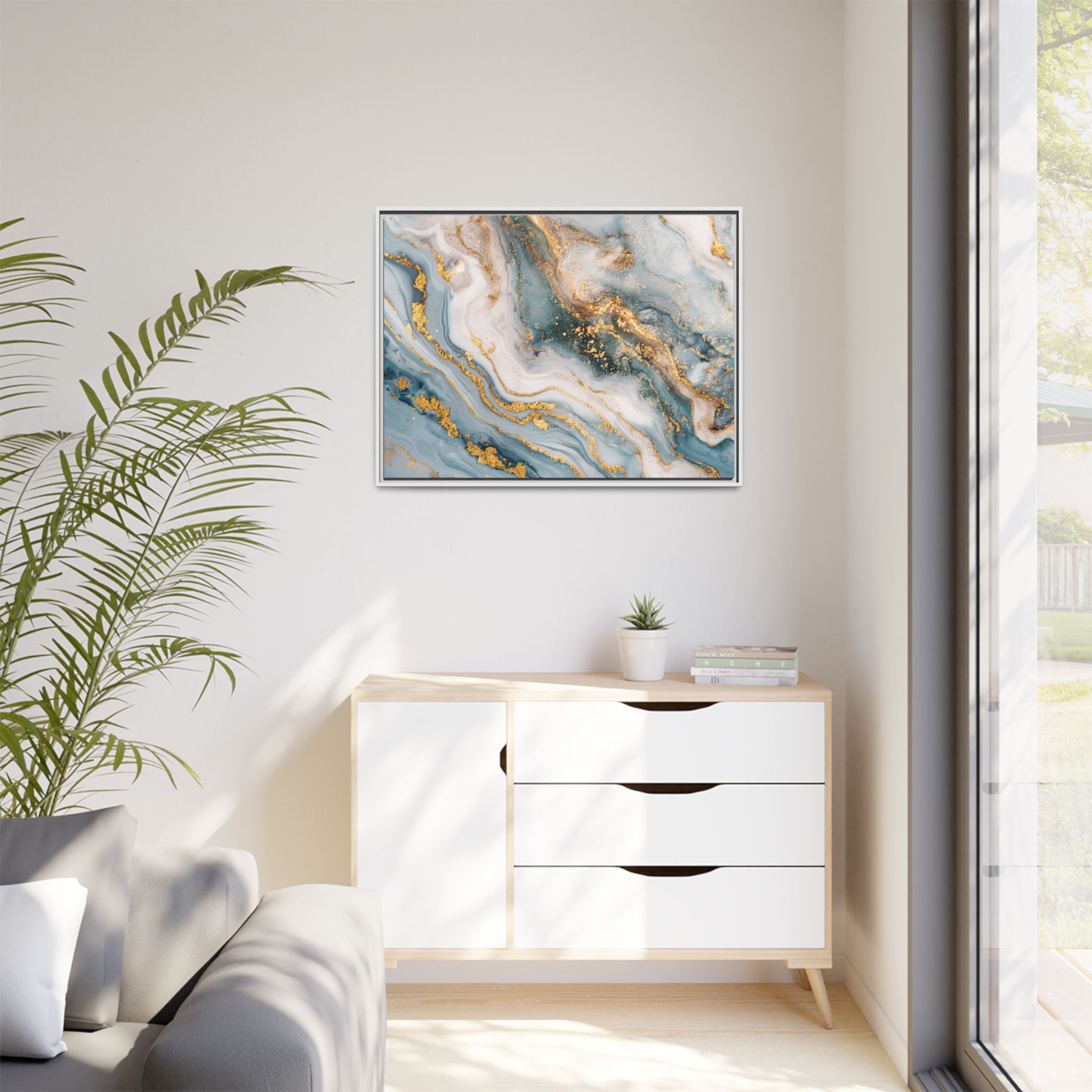 Blue Marble - Light - Custom Black Frame - Image 39