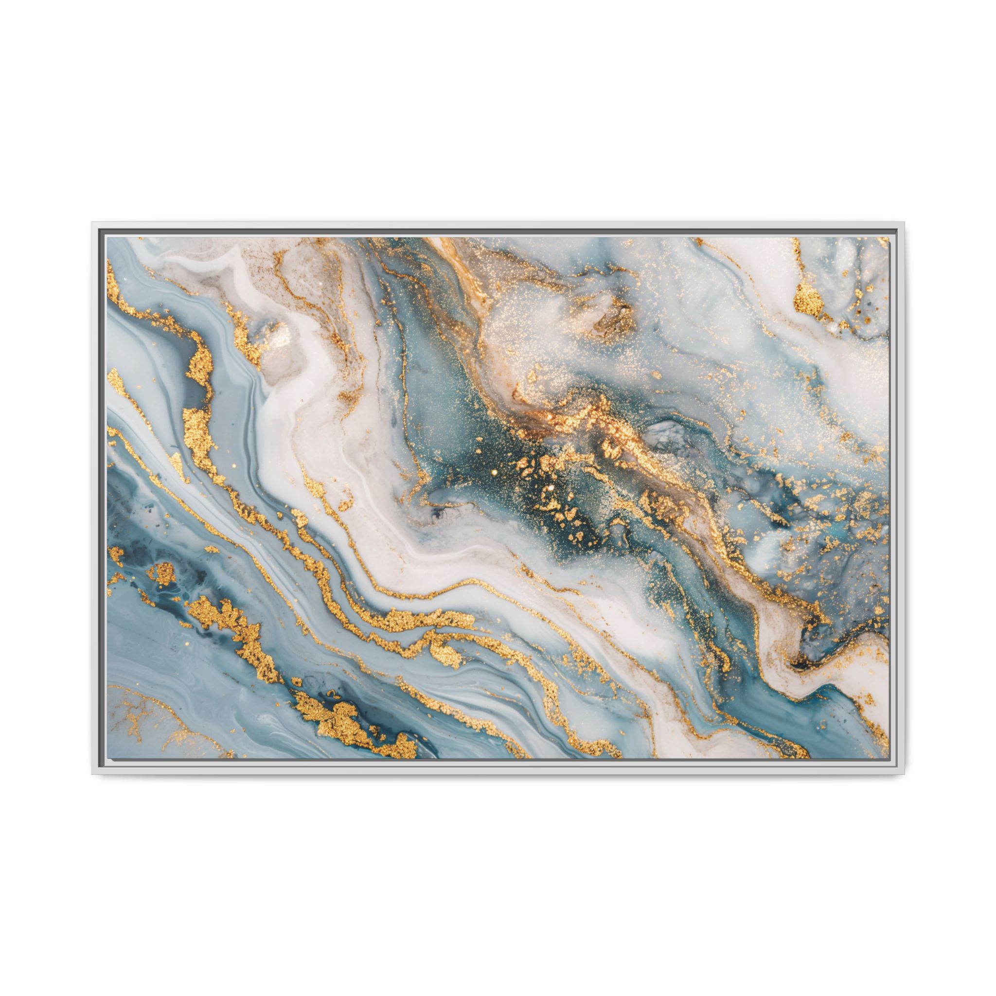 Blue Marble - Light - Custom Black Frame - Image 45