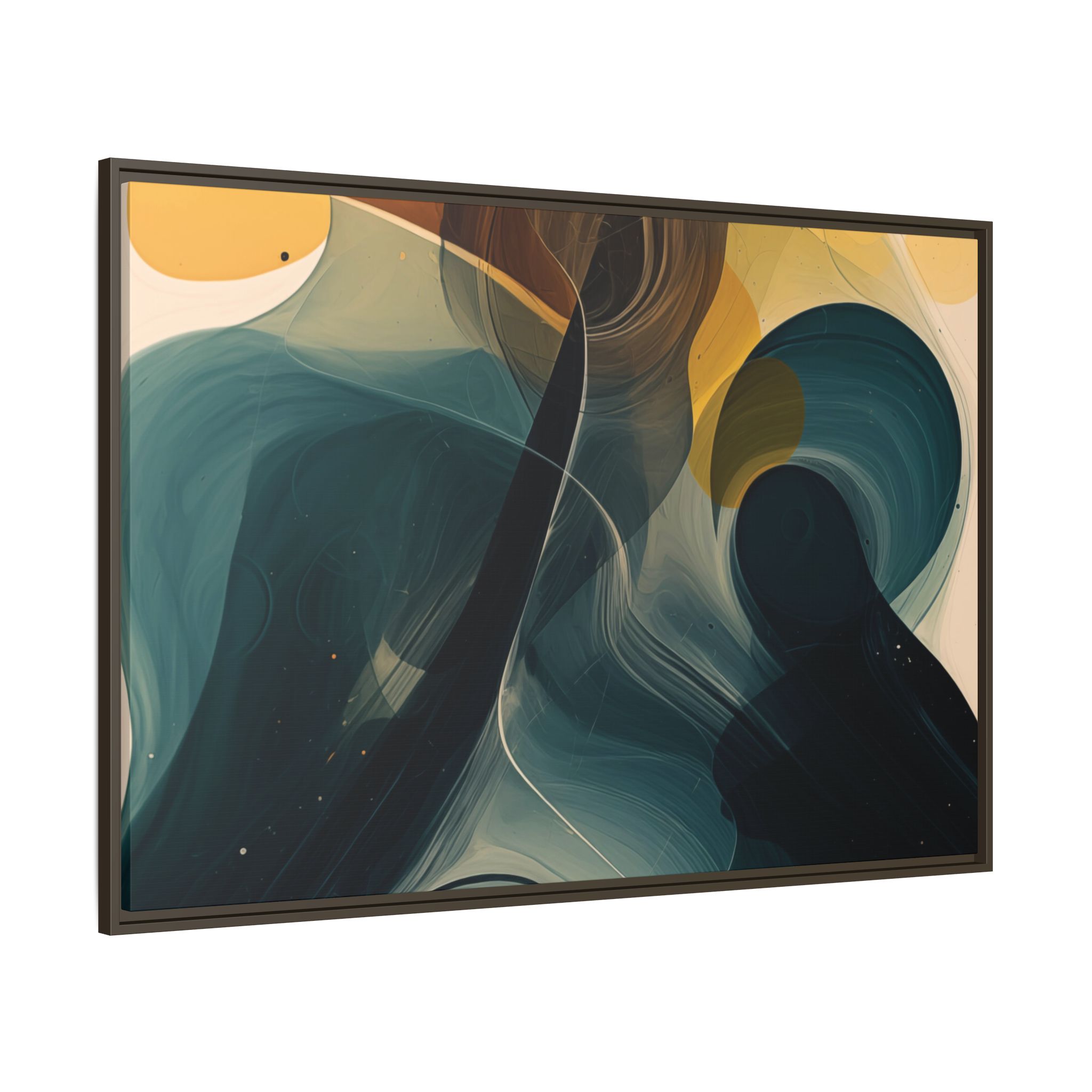 Magic Blob (v1 Clear), Framed Matt Canvas (Black, White, Brown,) - Image 20