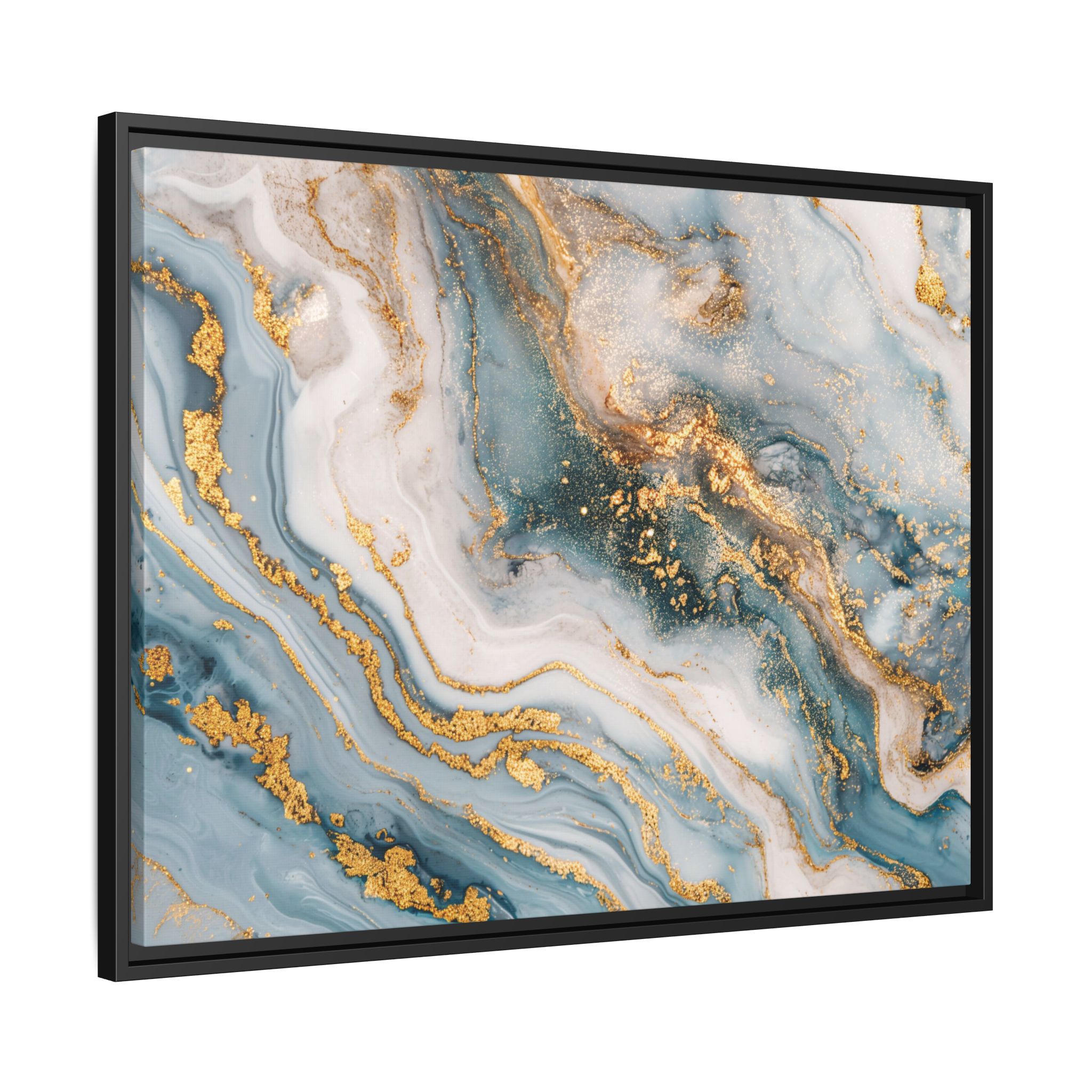 Blue Marble - Light - Custom Black Frame - Image 6