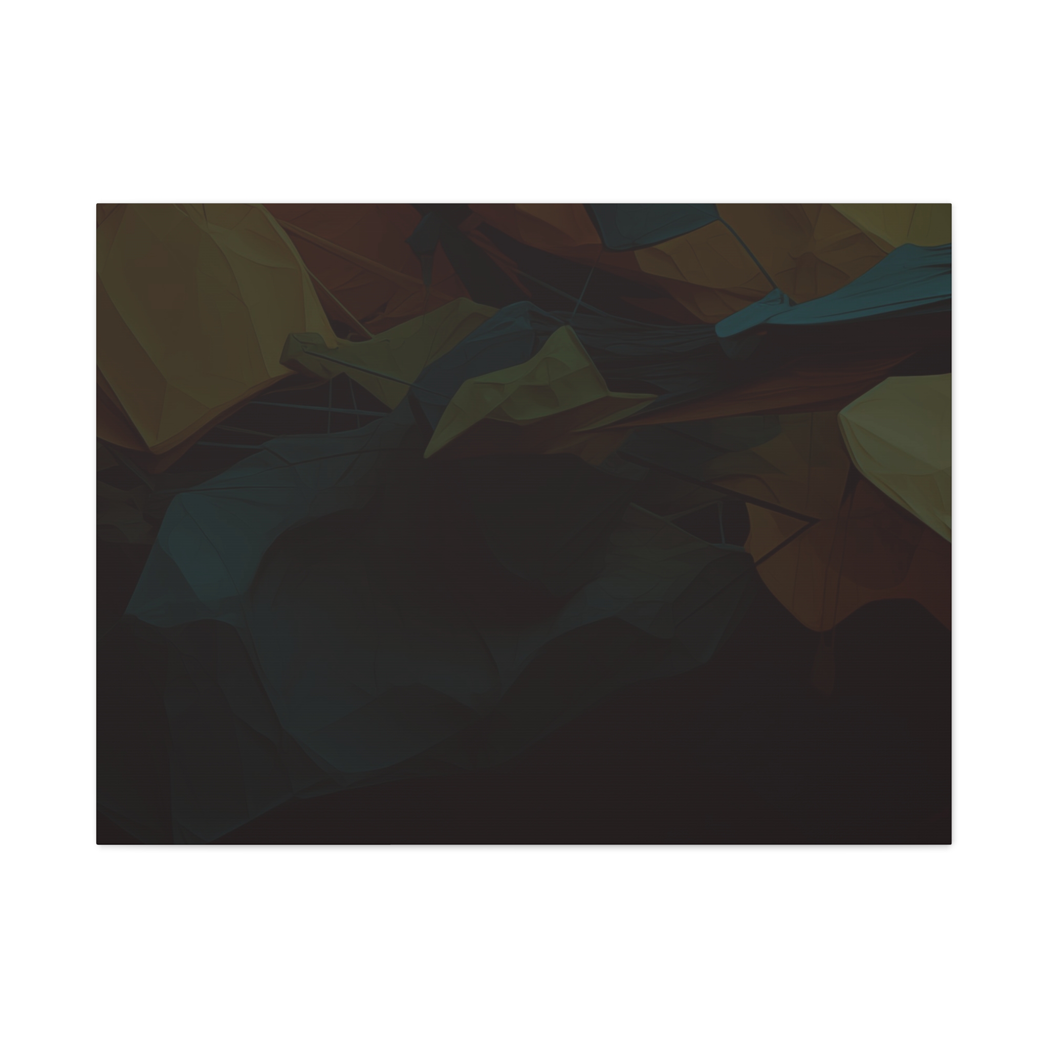 Polygon Thoughts (v1 Dark) - Stretched Canvas - Image 11