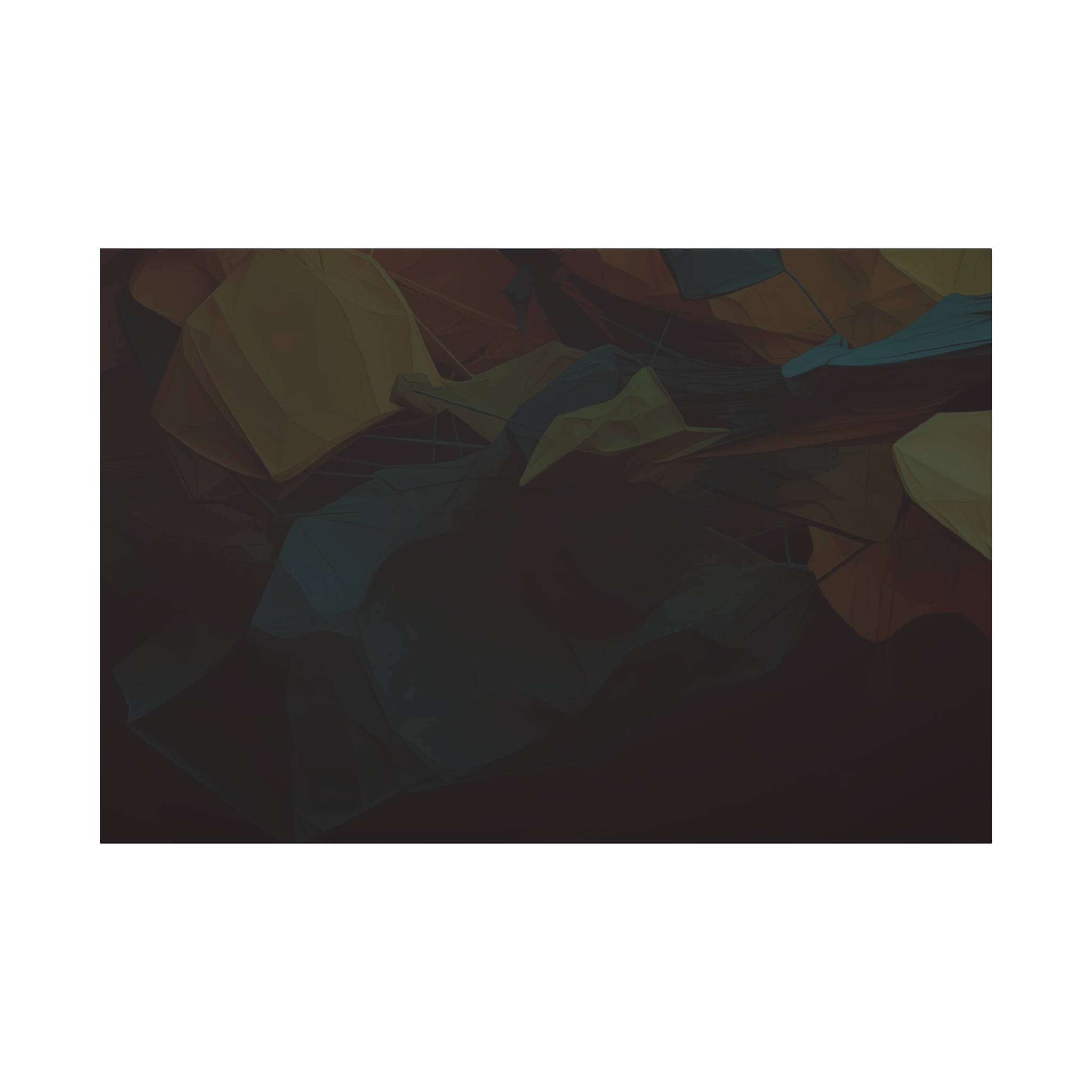 Polygon Thoughts (v1 Dark) - Stretched Canvas - Image 21