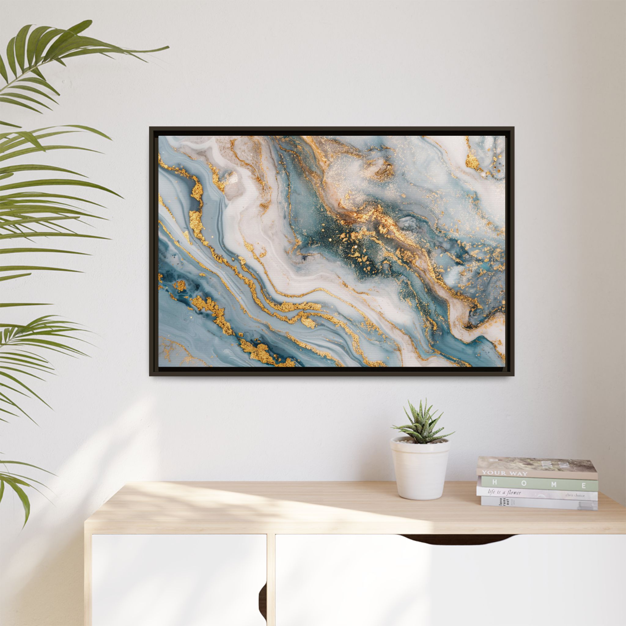 Blue Marble - Light - Custom Black Frame - Image 27