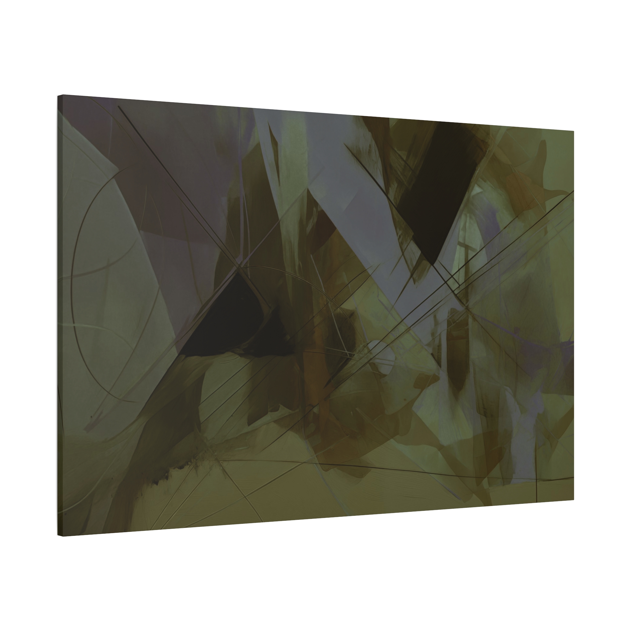 Abstracts Horn (v1 Green) - Stretched Canvas - Image 22