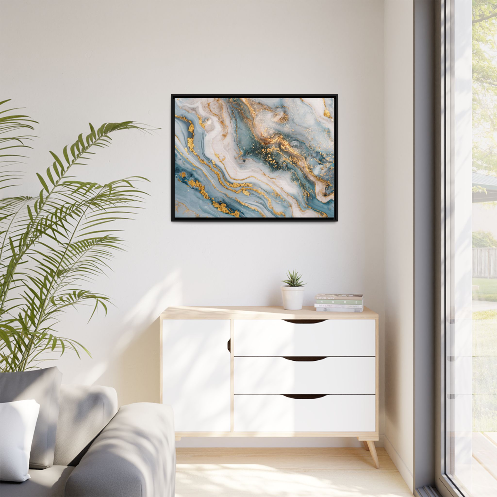 Blue Marble - Light - Custom Black Frame - Image 11