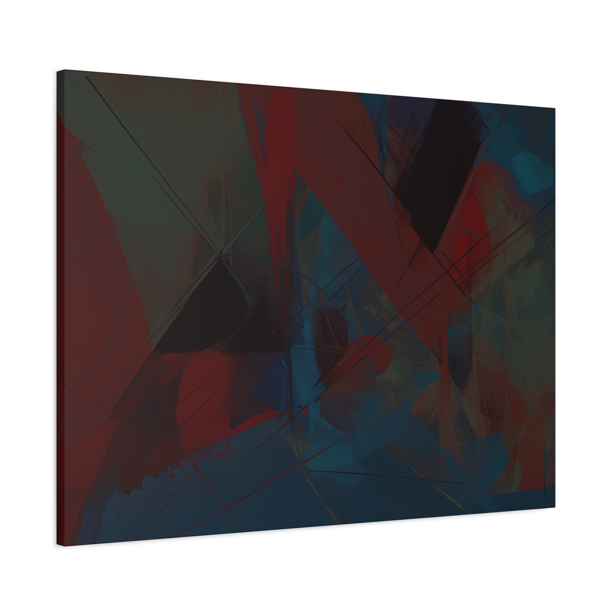 Abstracts Horn (v1 Blue) - Stretched Canvas - Image 12