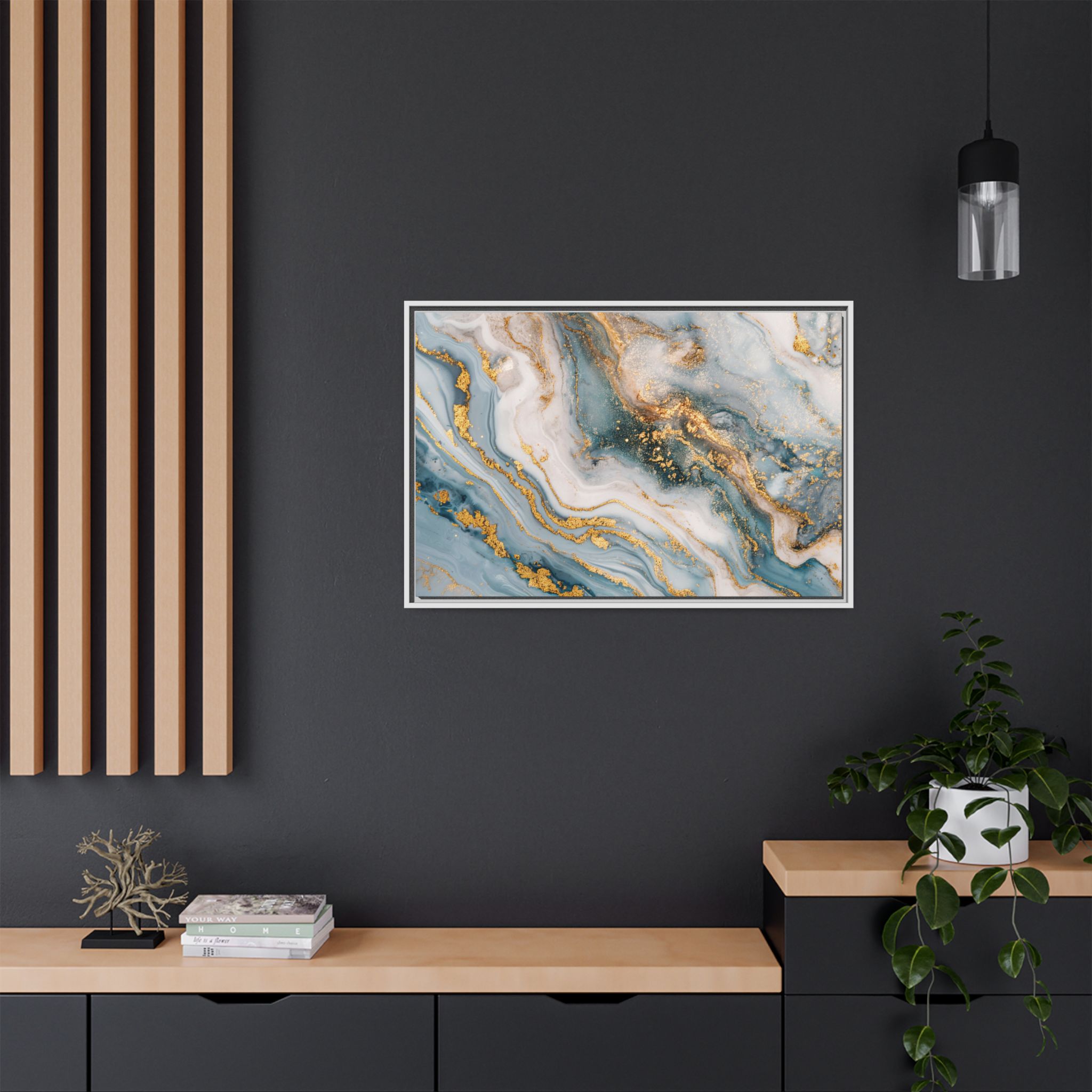 Blue Marble - Light - Custom Black Frame - Image 32