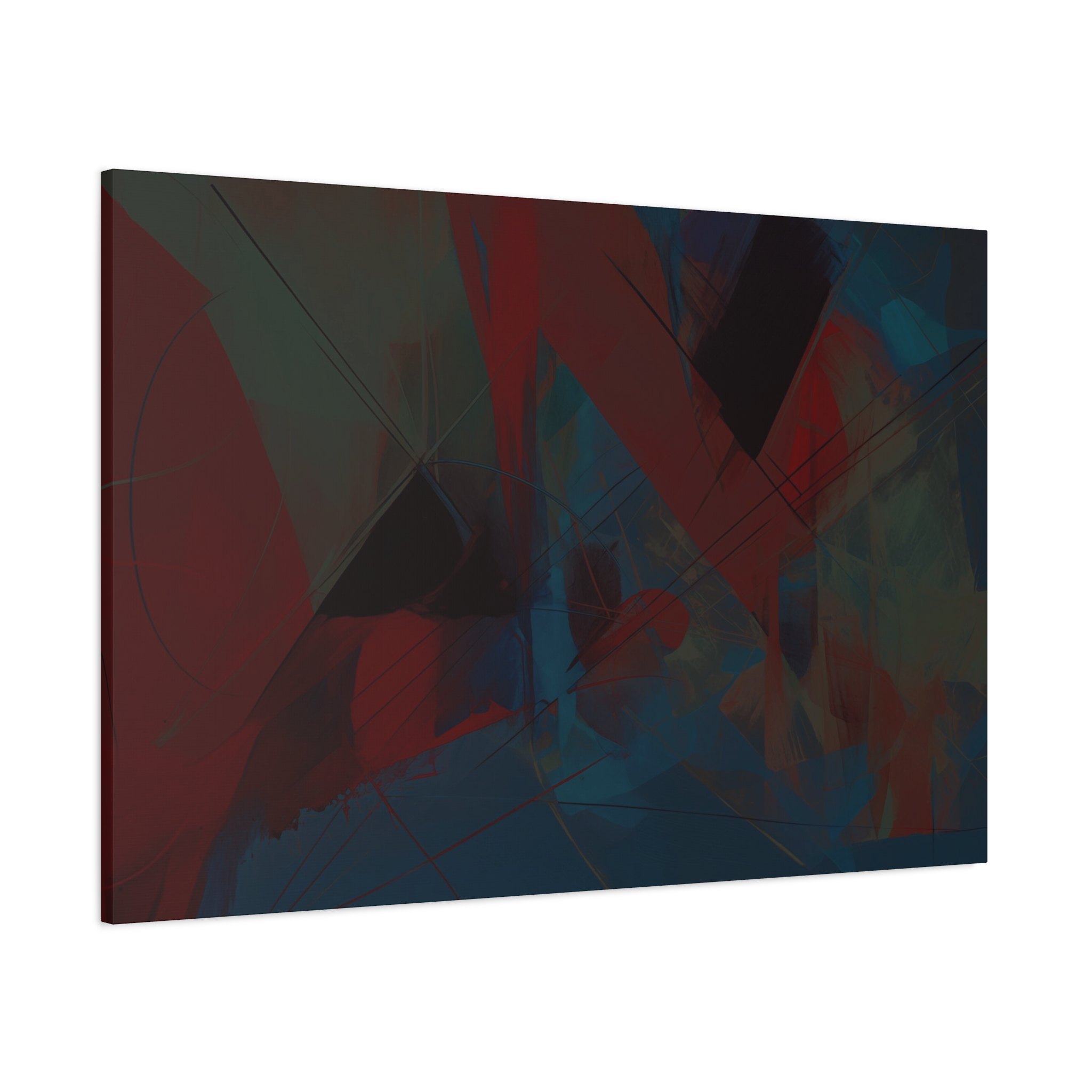 Abstracts Horn (v1 Blue) - Stretched Canvas - Image 17