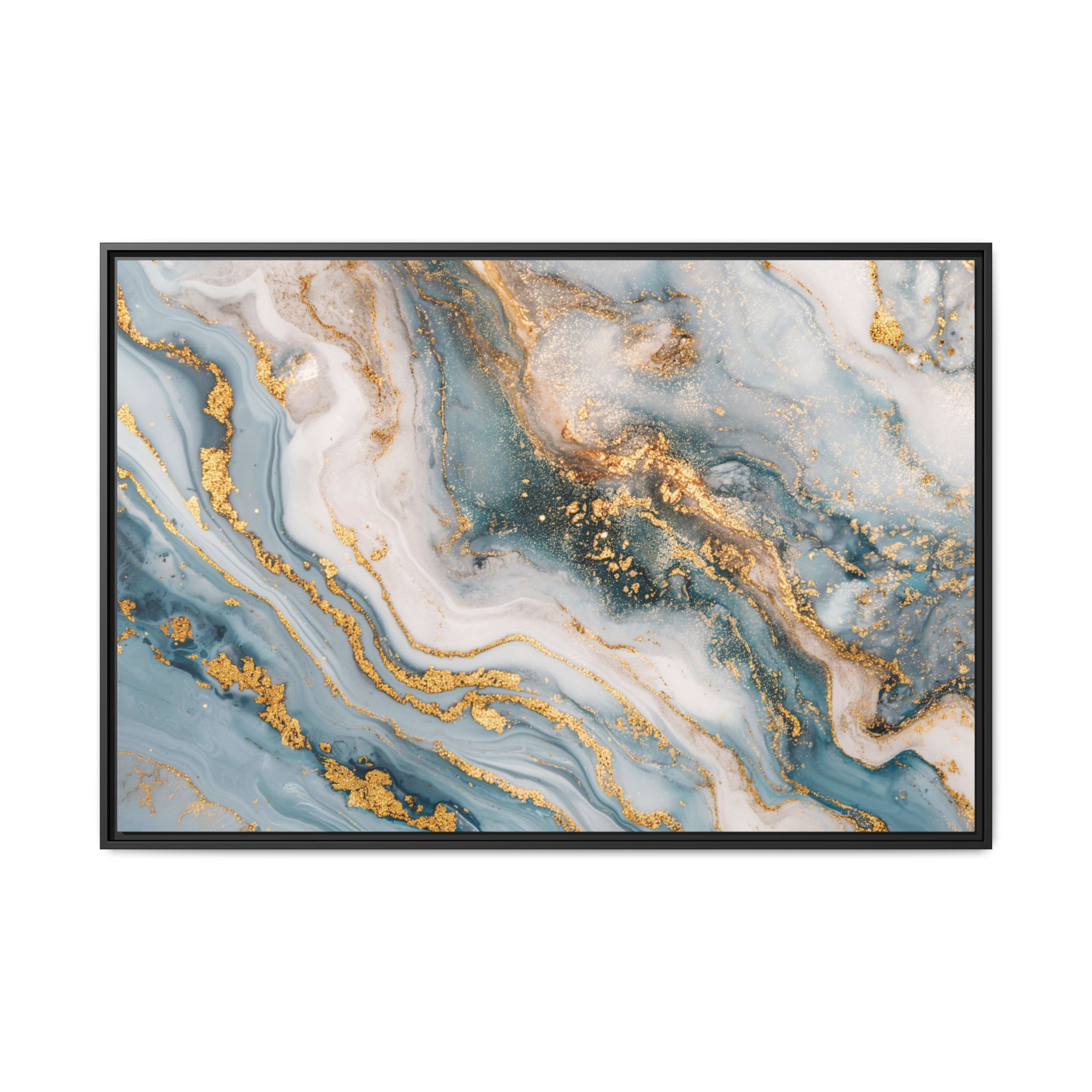 Blue Marble - Light - Custom Black Frame - Image 13