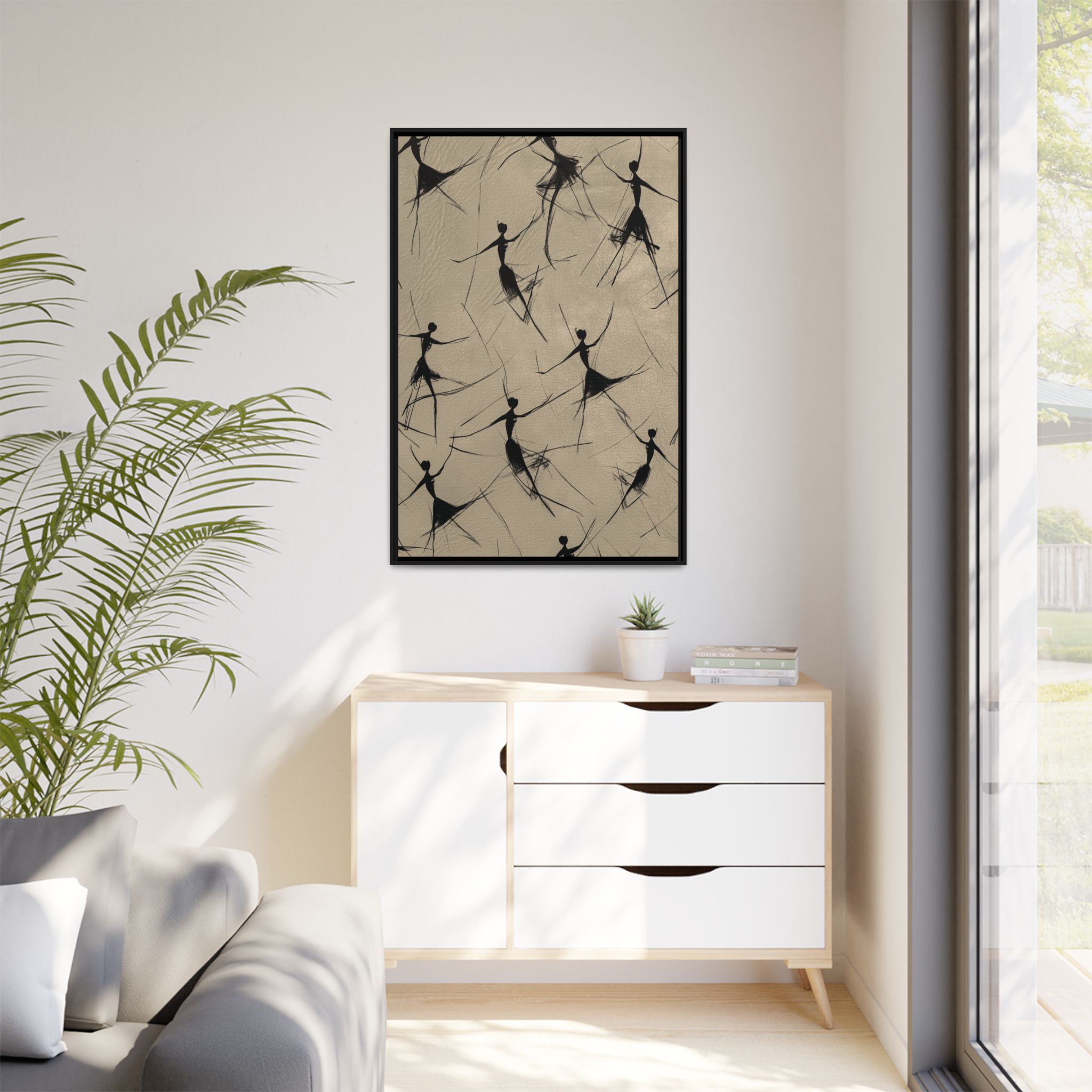 Humans - The Dance - Cream Grey - Custom Black Frame - Image 3