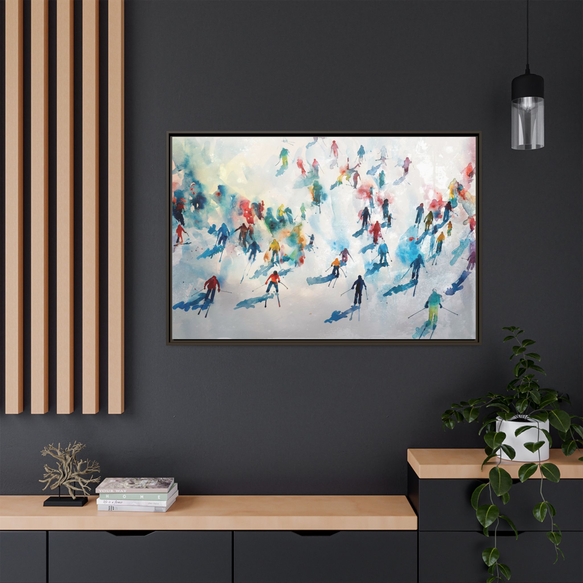 Traffic - watercolour - Custom Black Frame - Image 44