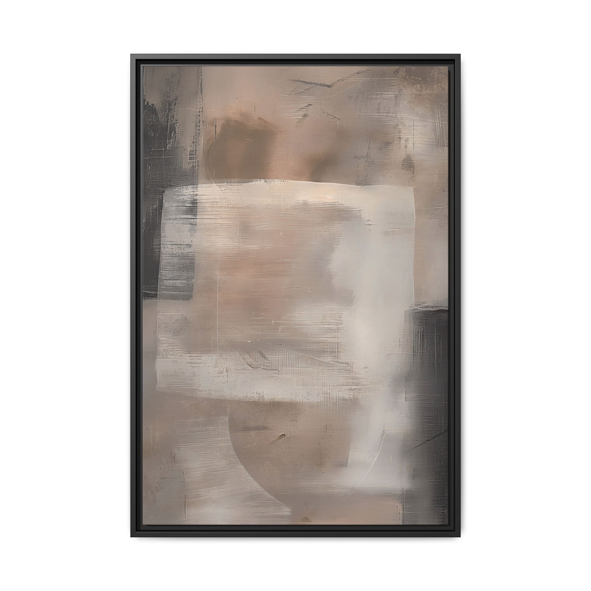 Biege Cotton - Square - Custom Black Frame