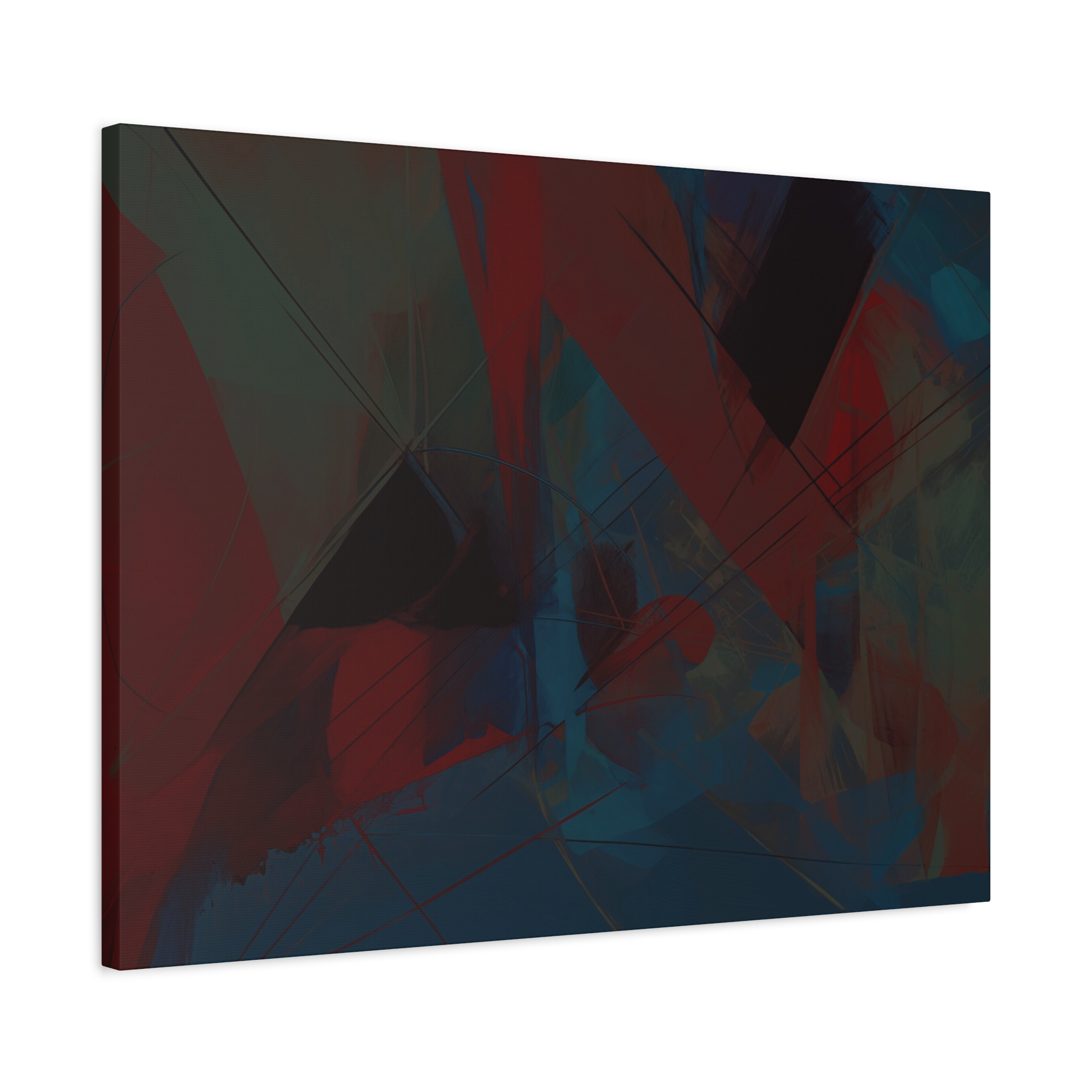 Abstracts Horn (v1 Blue) - Stretched Canvas - Image 7