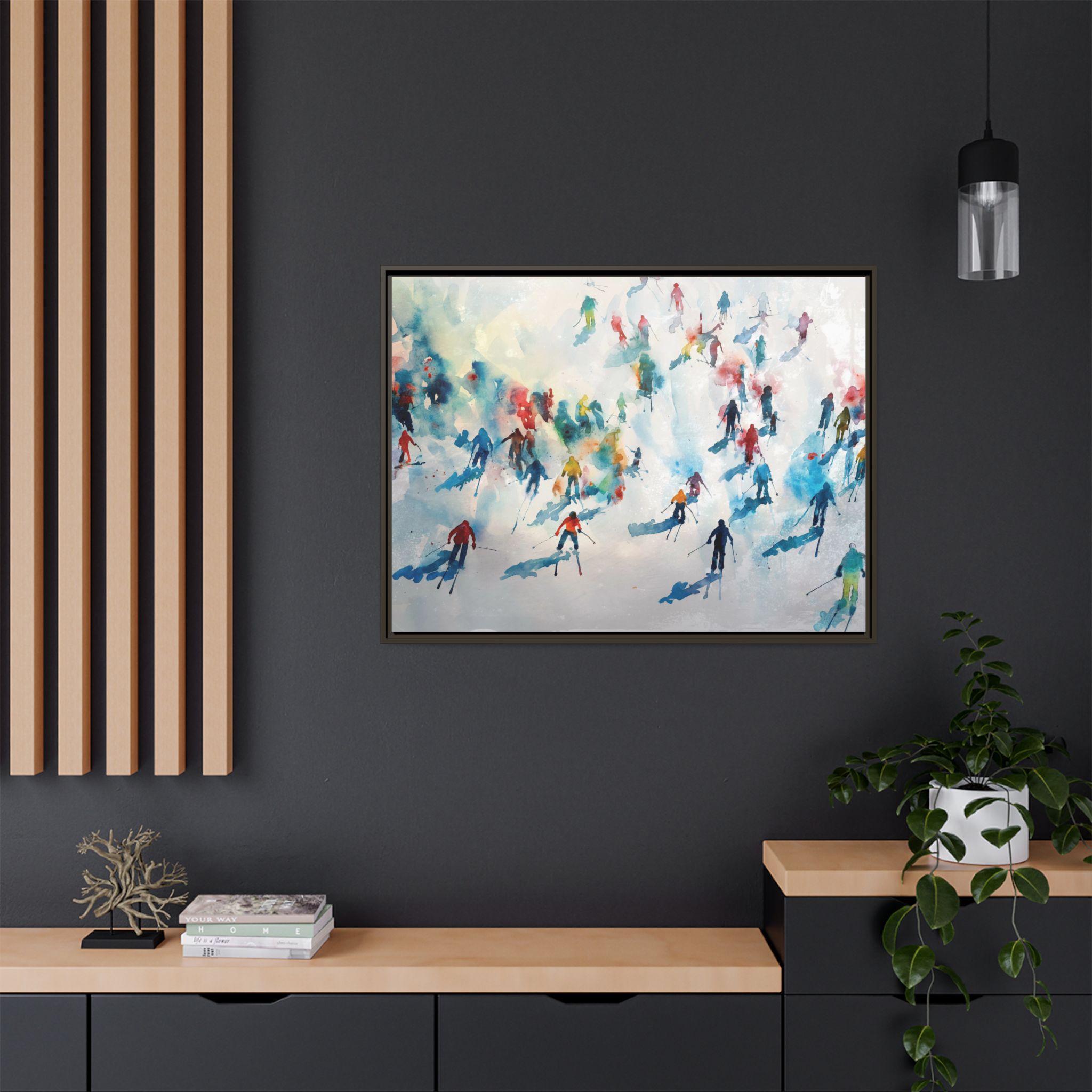 Traffic - watercolour - Custom Black Frame - Image 36