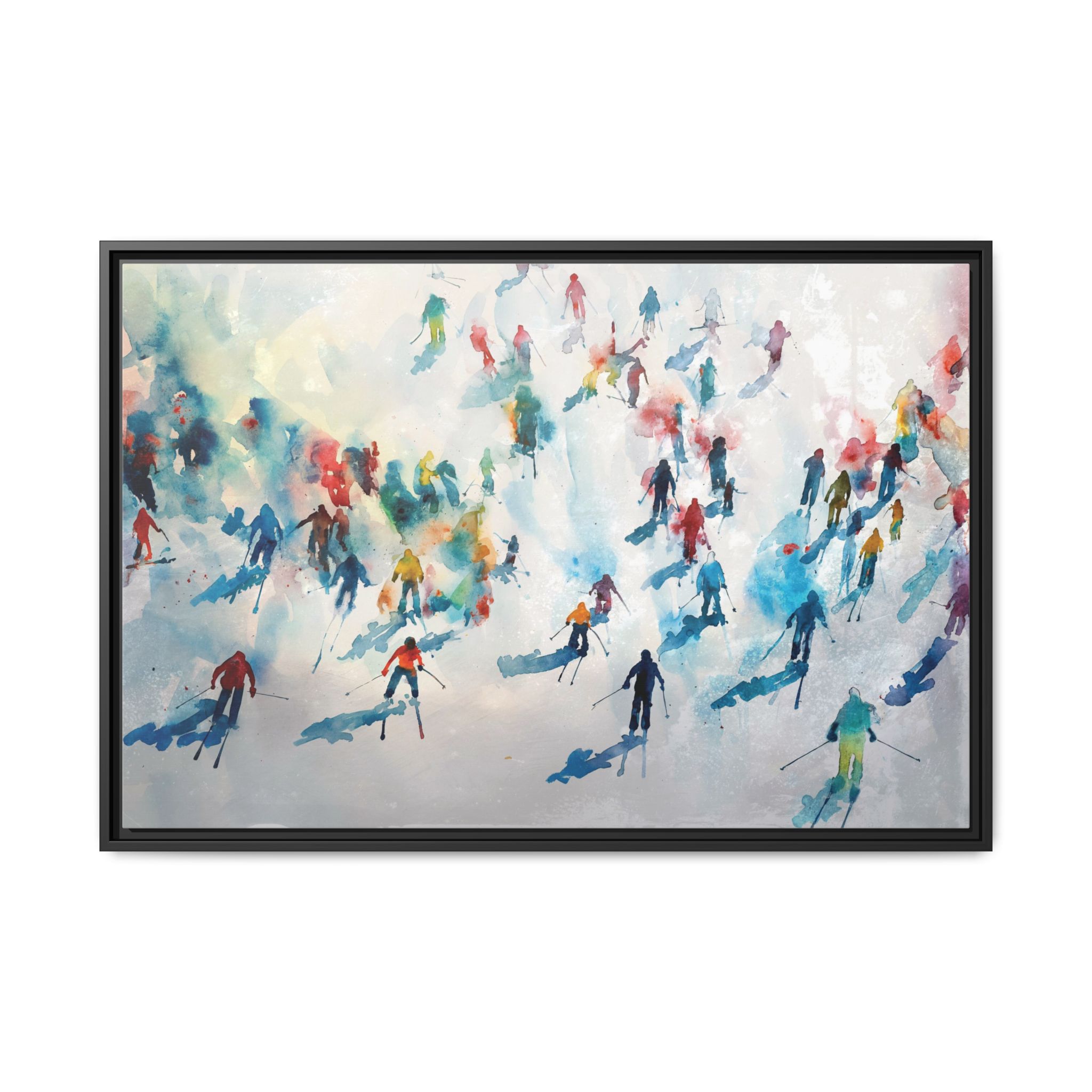 Traffic - watercolour - Custom Black Frame