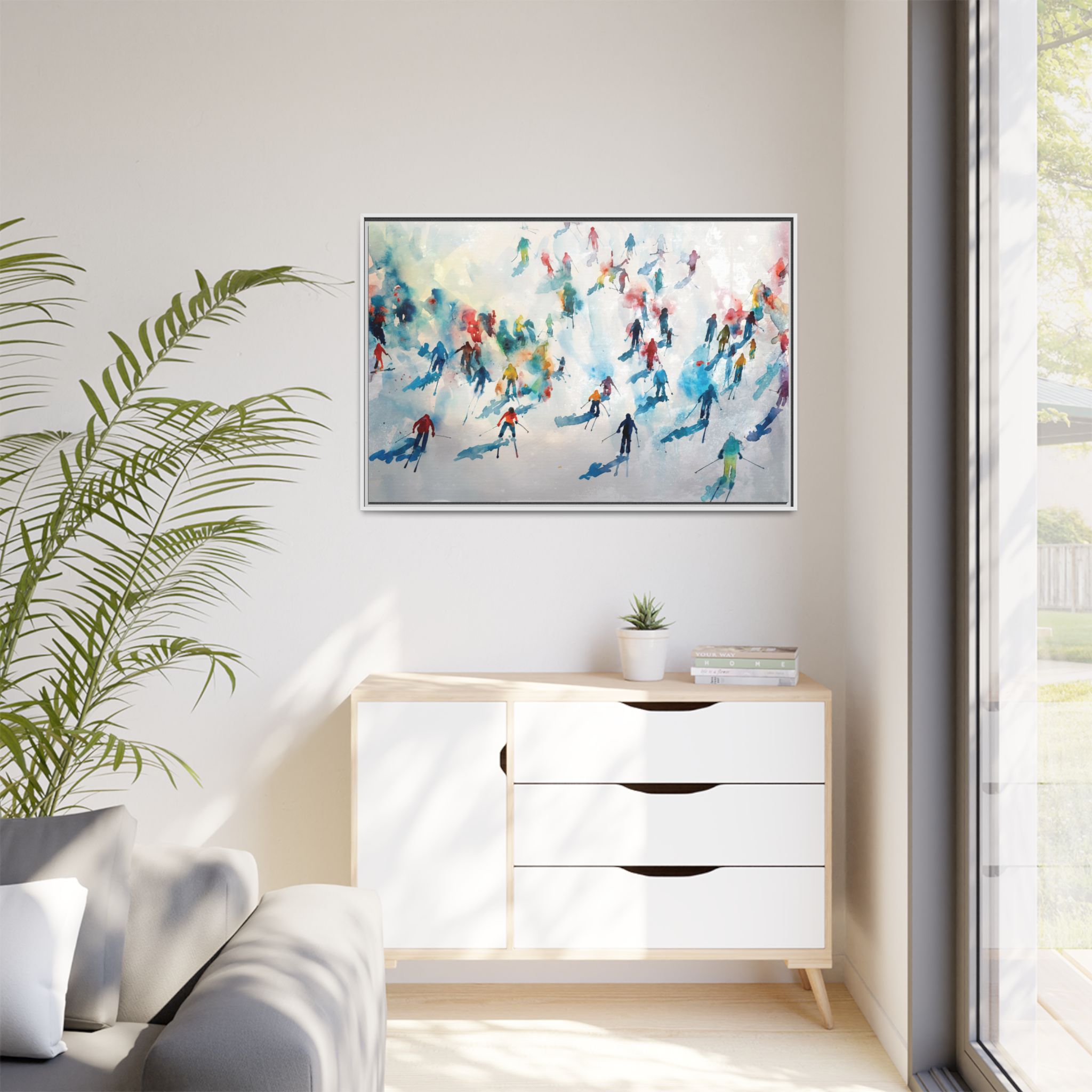 Traffic - watercolour - Custom Black Frame - Image 47