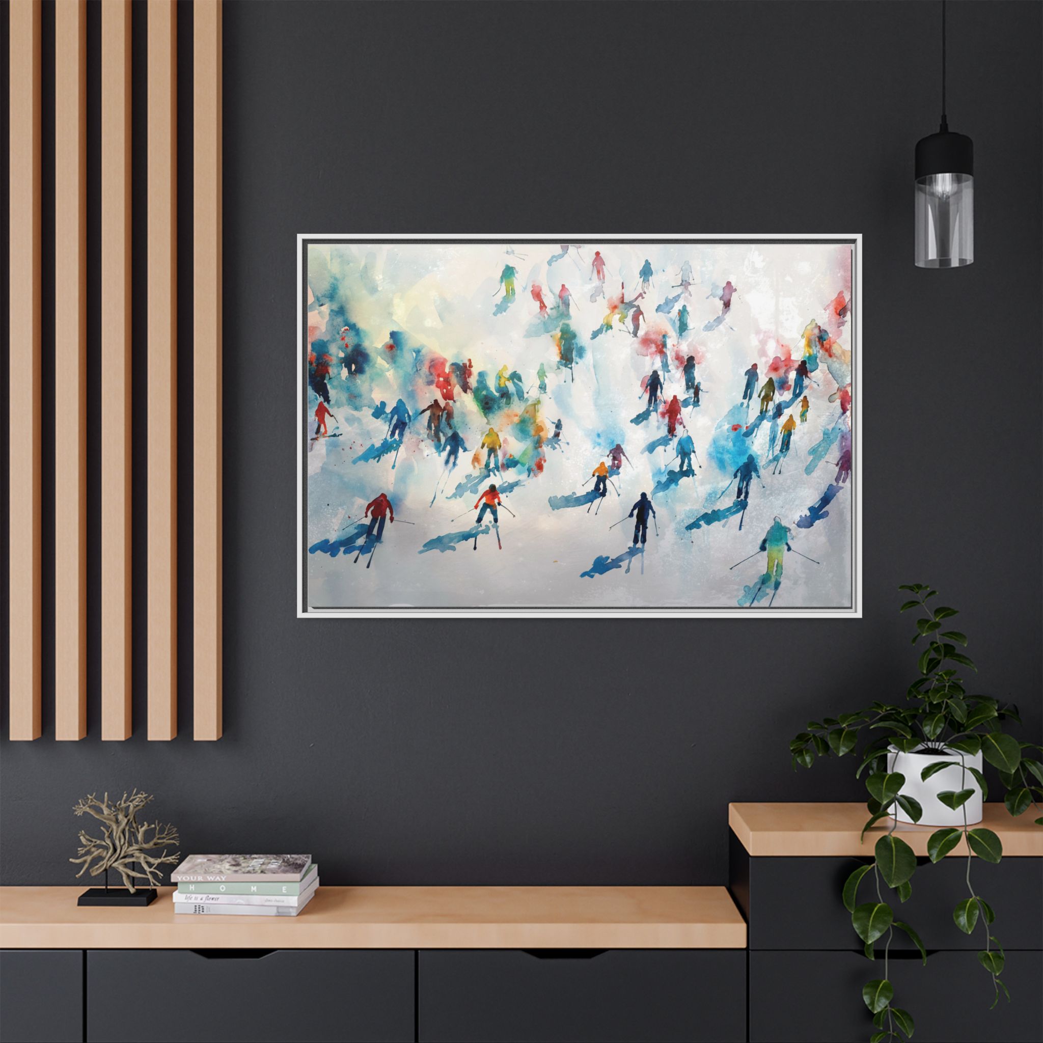 Traffic - watercolour - Custom Black Frame - Image 48