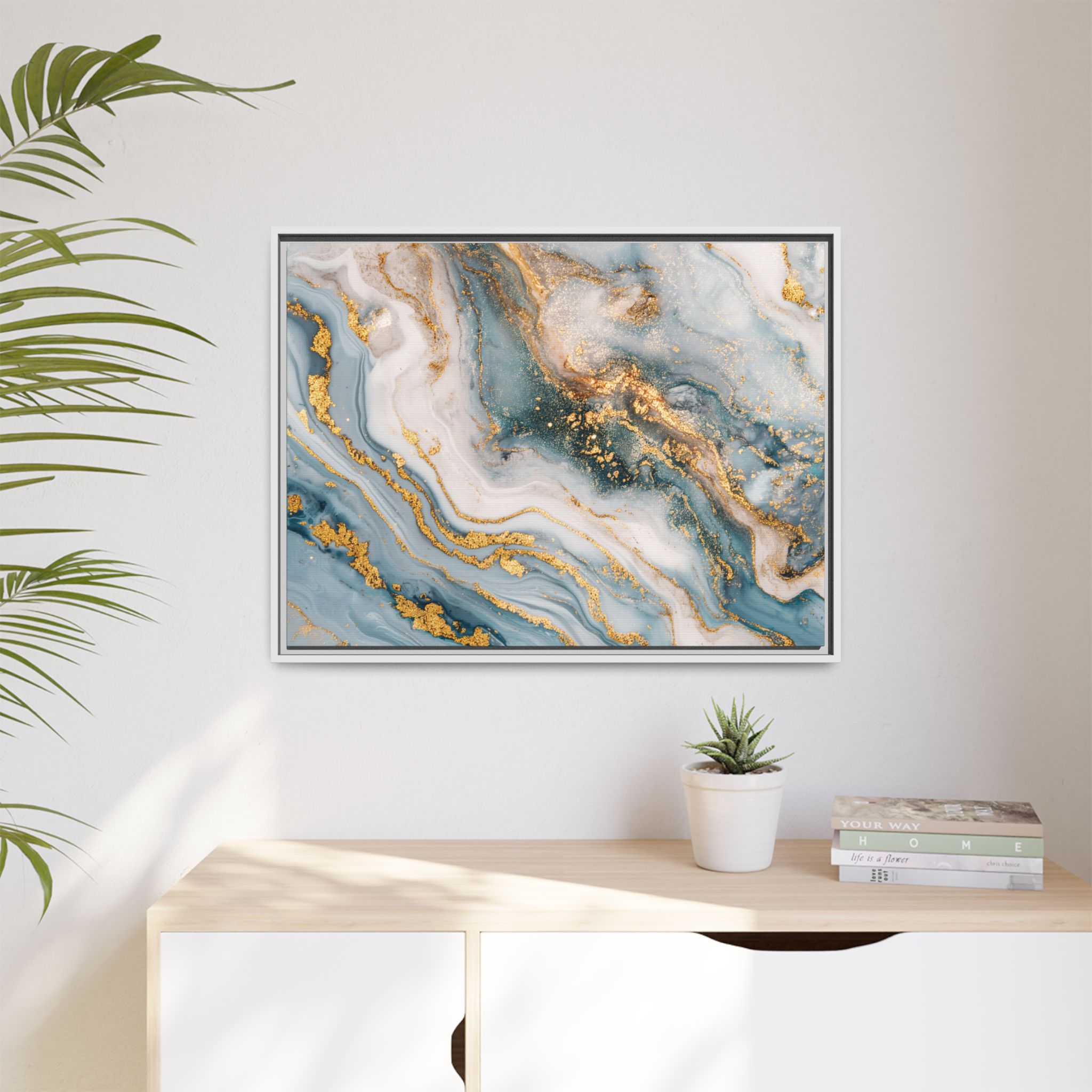 Blue Marble - Light - Custom Black Frame - Image 23