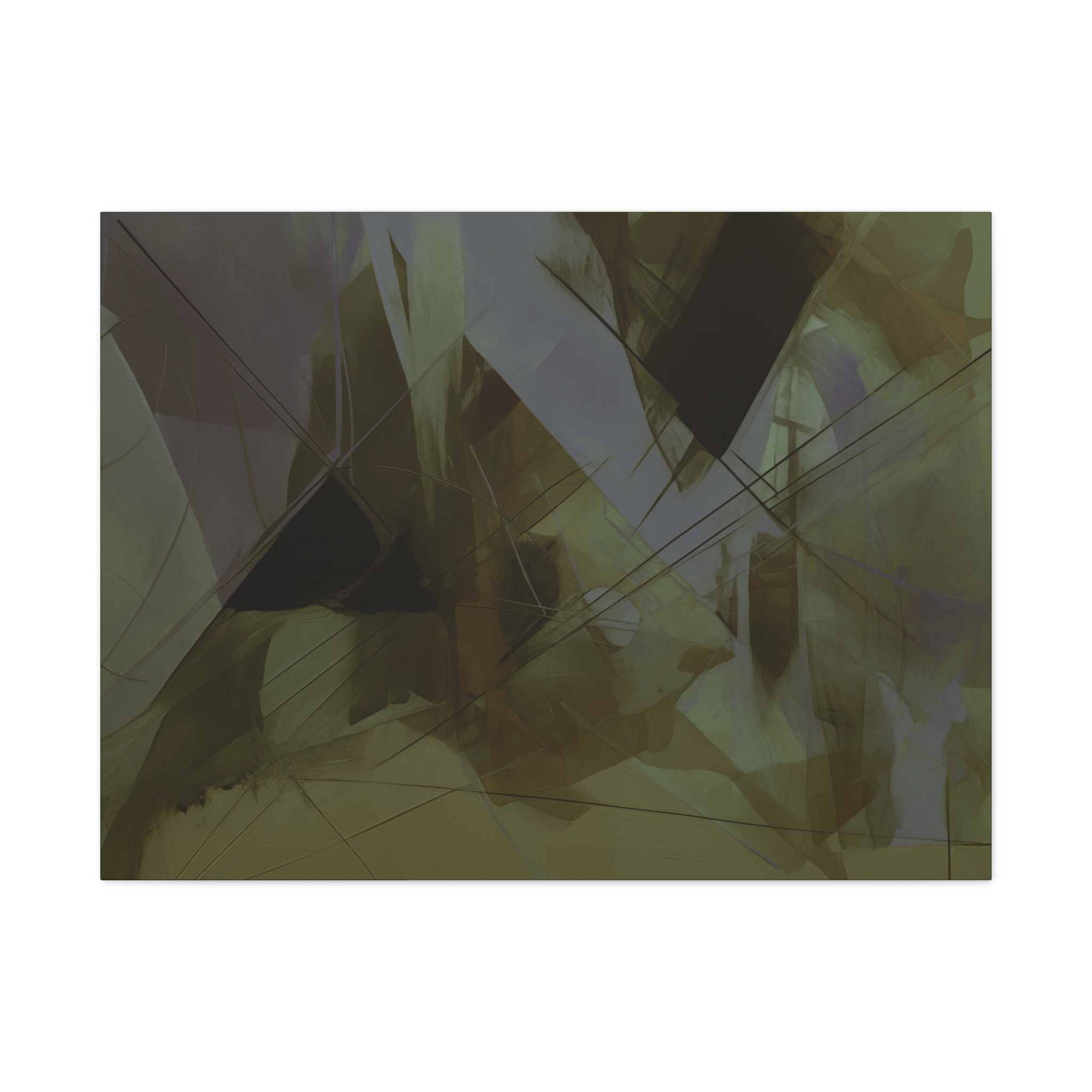 Abstracts Horn (v1 Green) - Stretched Canvas - Image 11