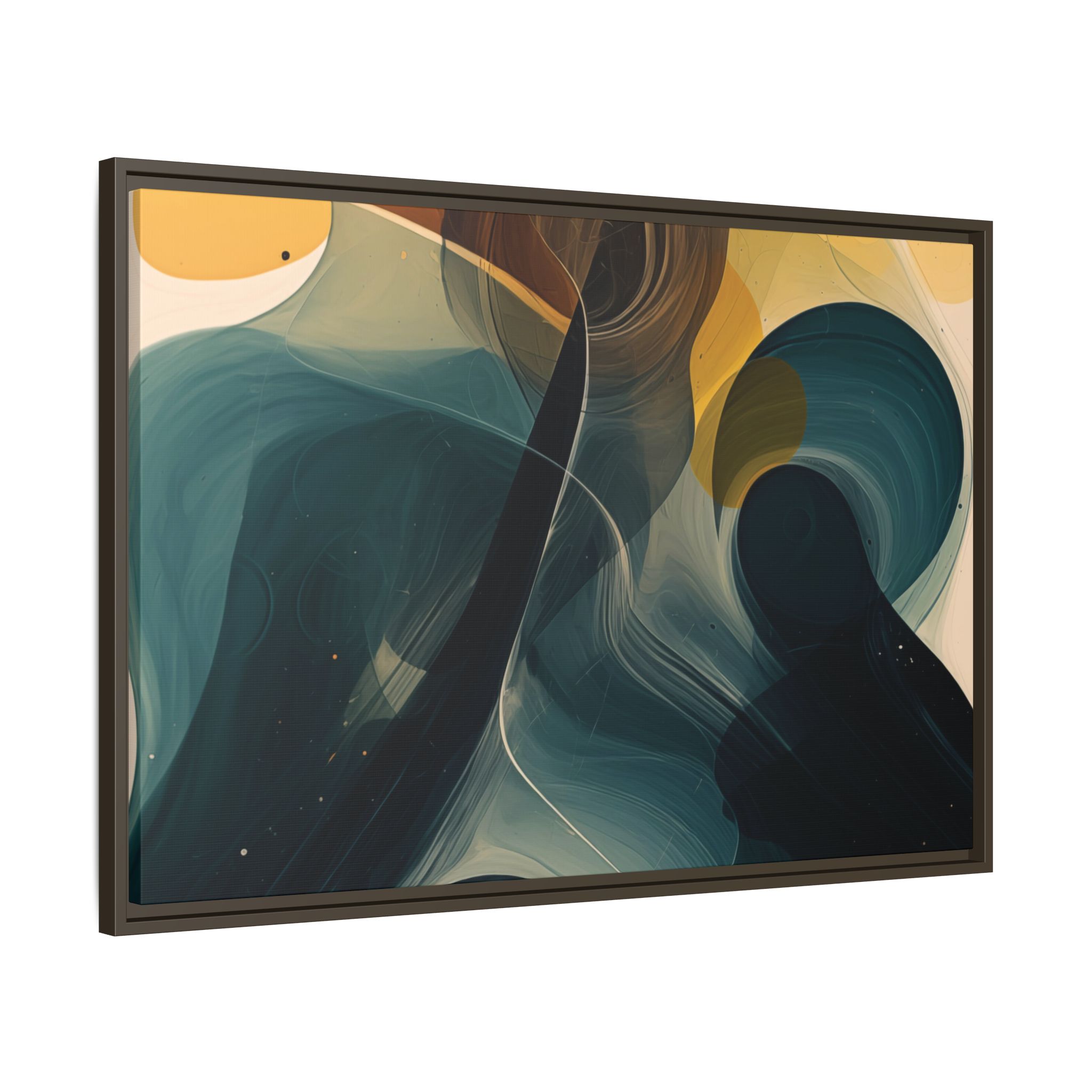 Magic Blob (v1 Clear), Framed Matt Canvas (Black, White, Brown,) - Image 11