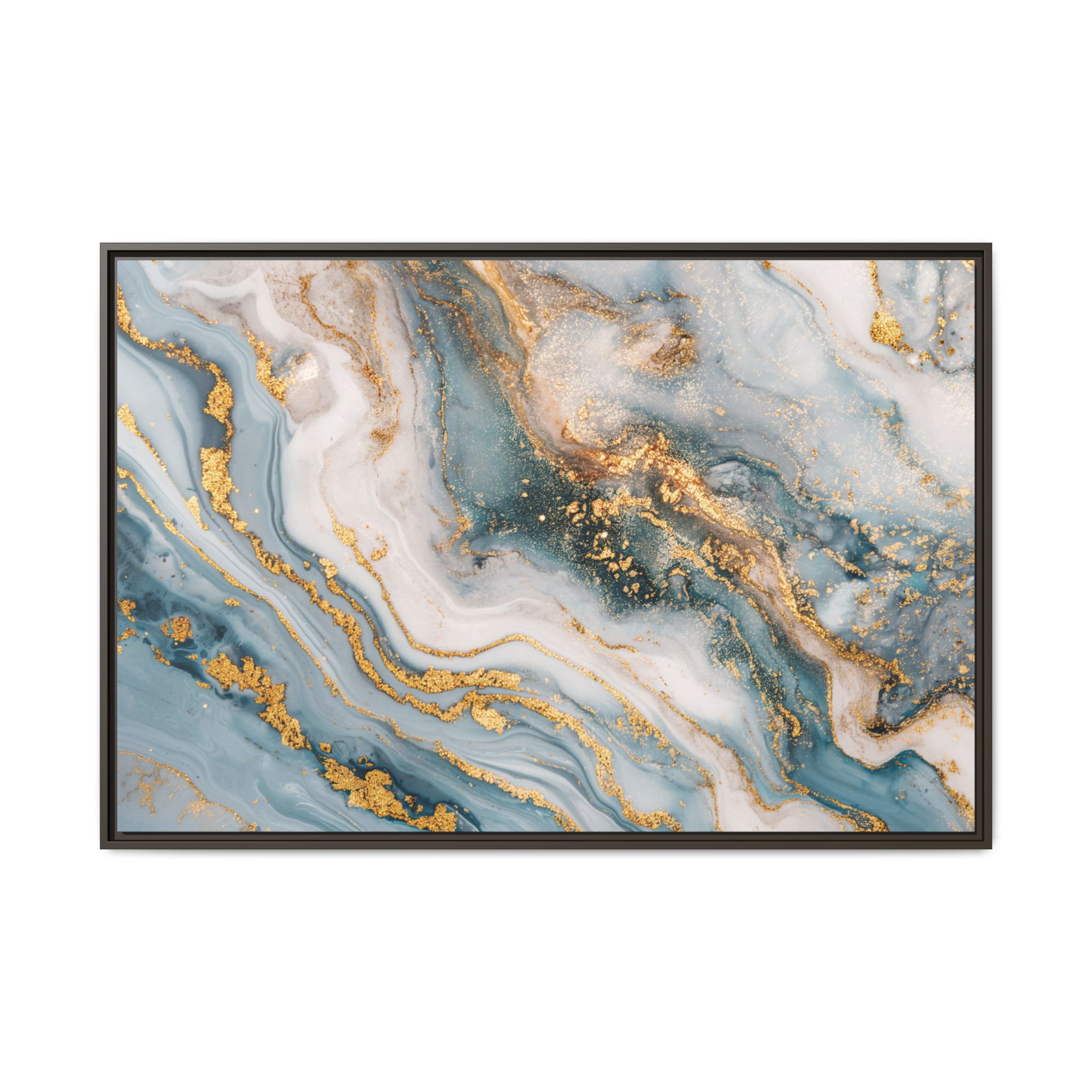 Blue Marble - Light - Custom Black Frame - Image 41