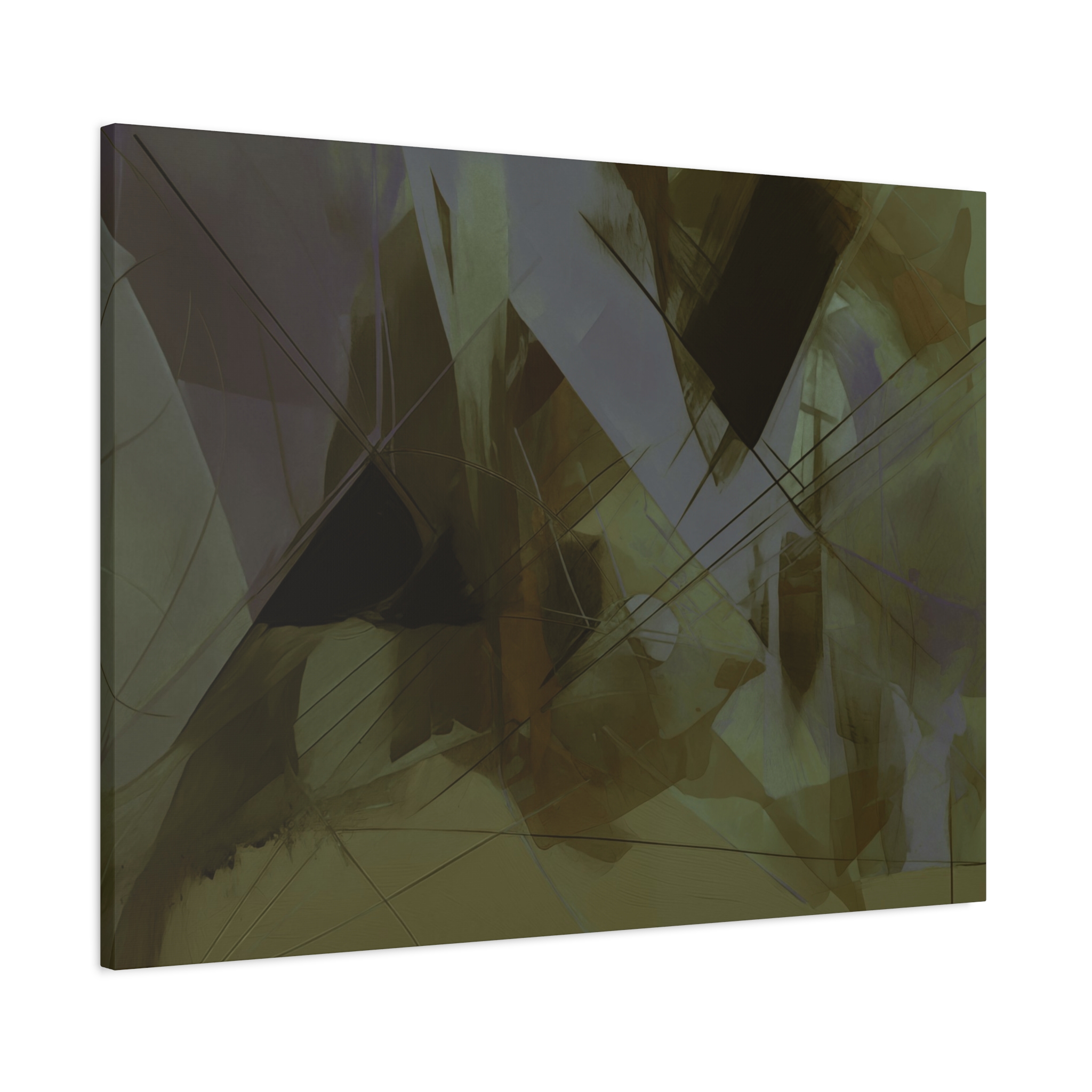 Abstracts Horn (v1 Green) - Stretched Canvas - Image 12