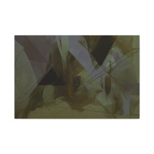 Abstracts Horn (v1 Green)  - Stretched Canvas