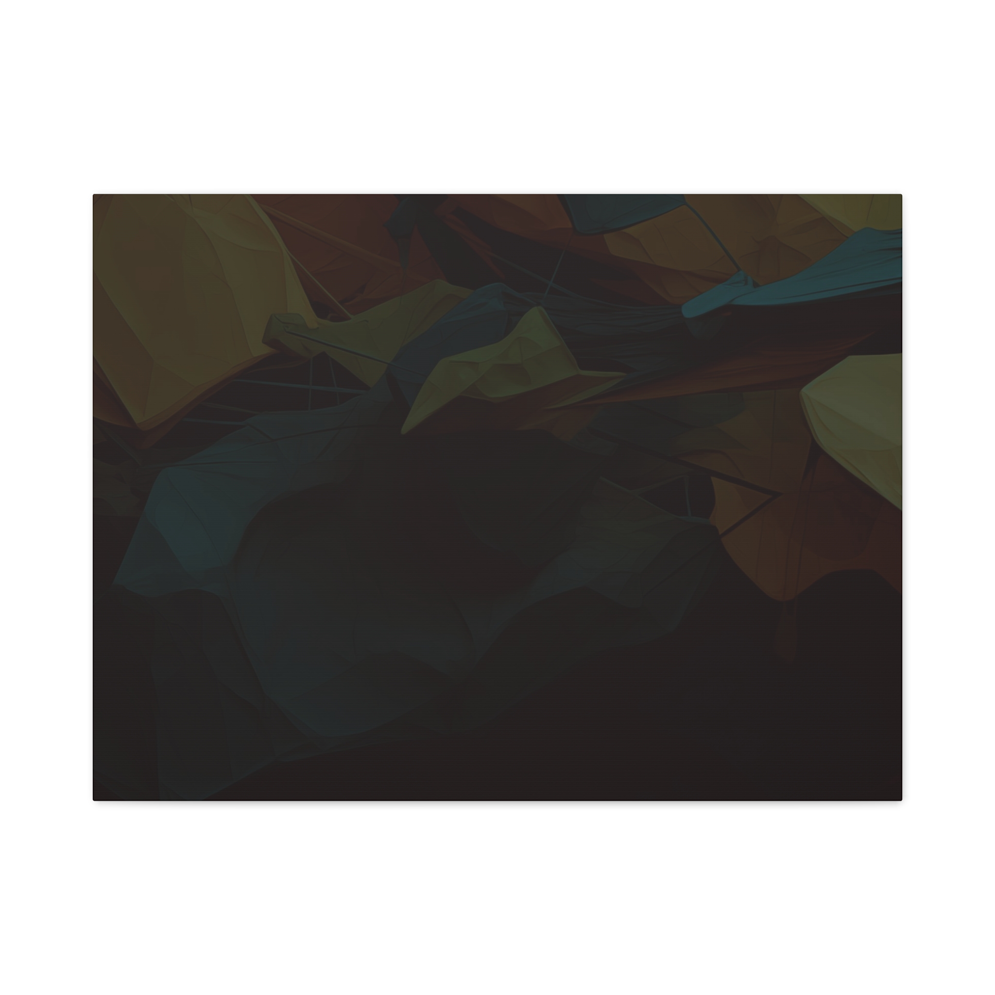 Polygon Thoughts (v1 Dark) - Stretched Canvas - Image 6