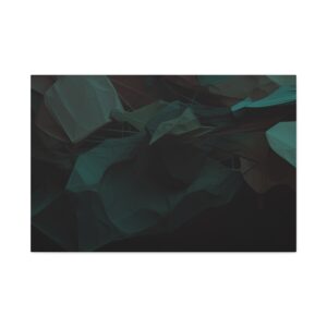 Polygon Thoughts (v1 Blue) - Stretched Canvas