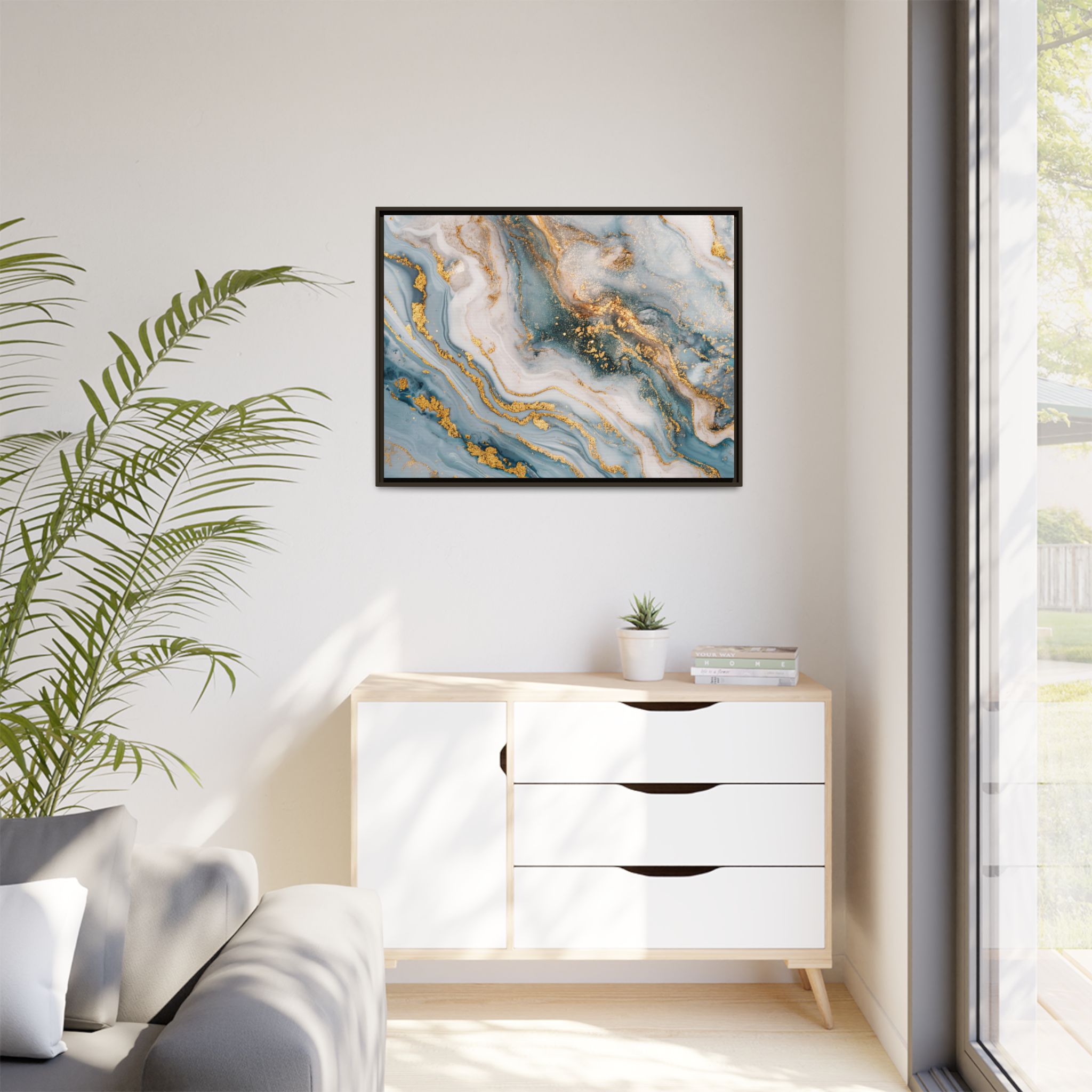 Blue Marble - Light - Custom Black Frame - Image 35