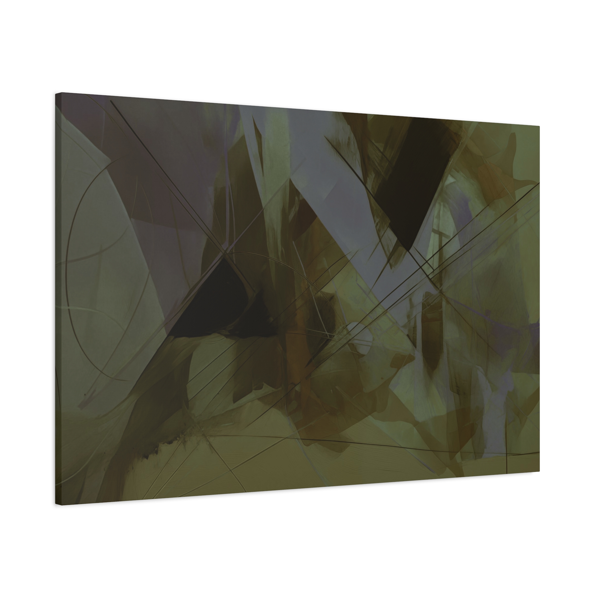 Abstracts Horn (v1 Green) - Stretched Canvas - Image 17