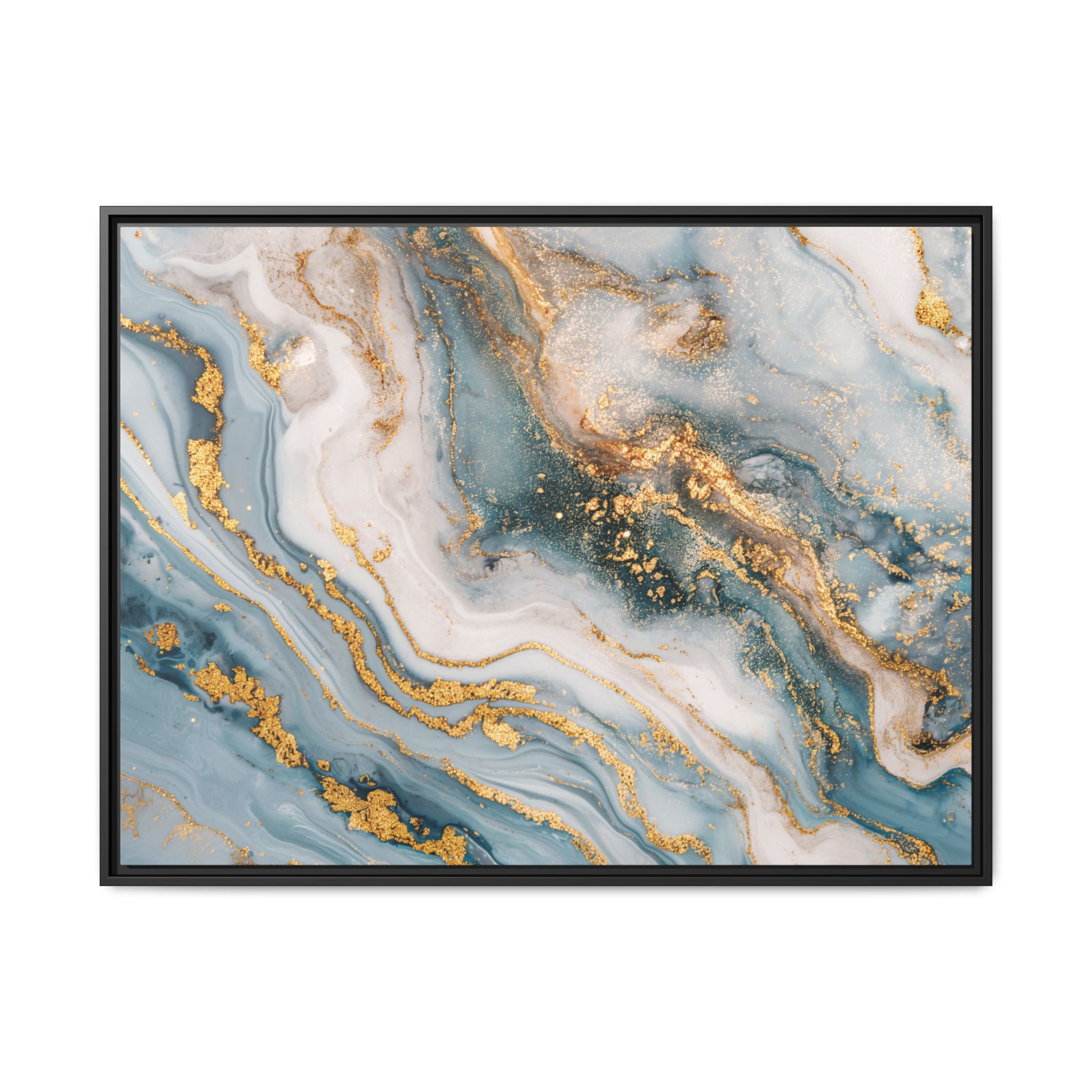 Blue Marble - Light - Custom Black Frame - Image 9