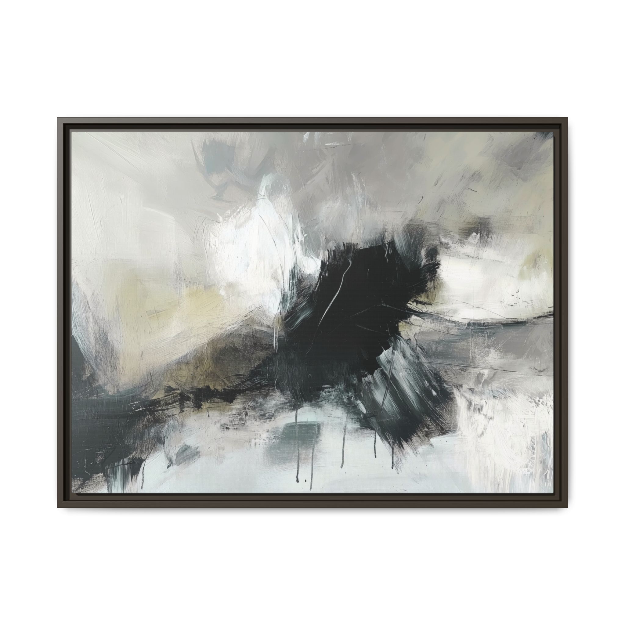 Black Cat White Kitten Three - Custom Frame - Image 21