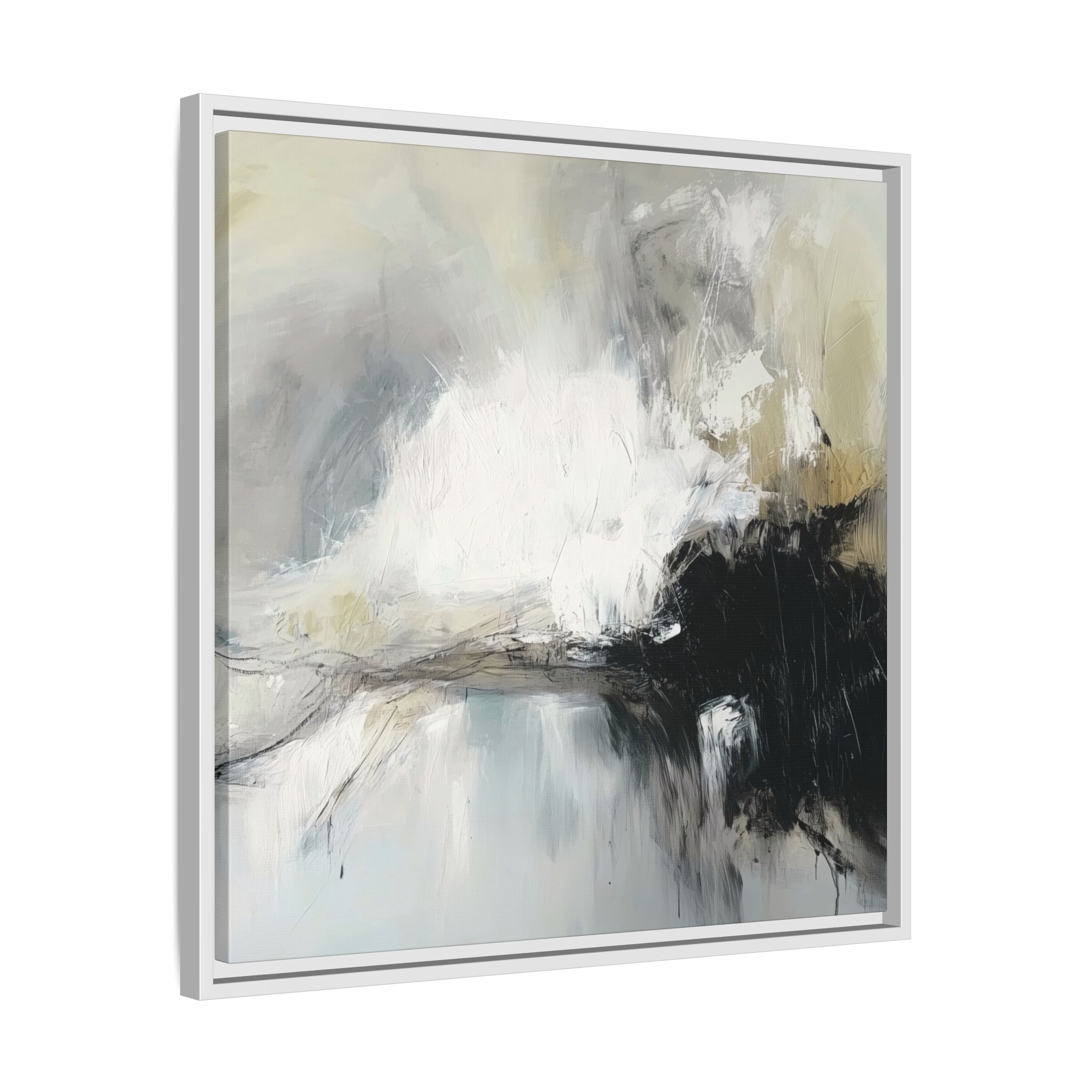 Black Cat White Kitten Four - Custom Frame - Image 62