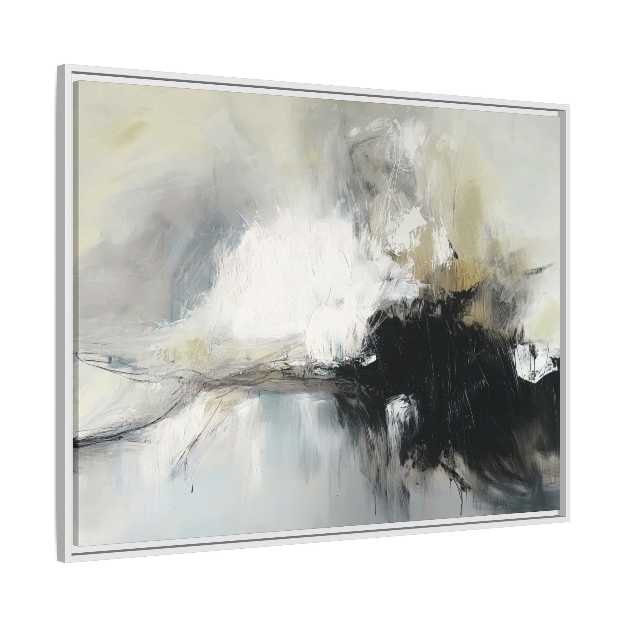 Black Cat White Kitten Four - Custom Frame - Image 38