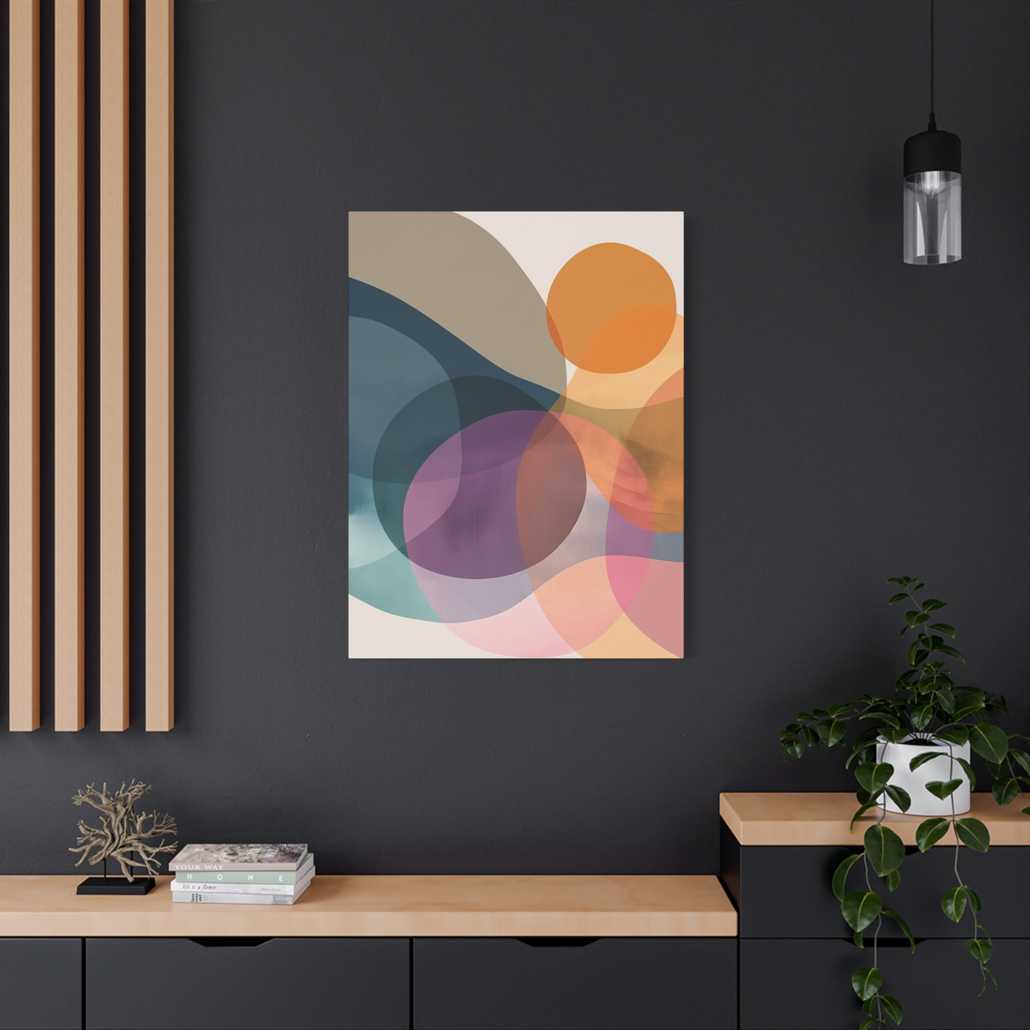 PomPom Two , Adventure Palette - Stretched Canvas - Image 12