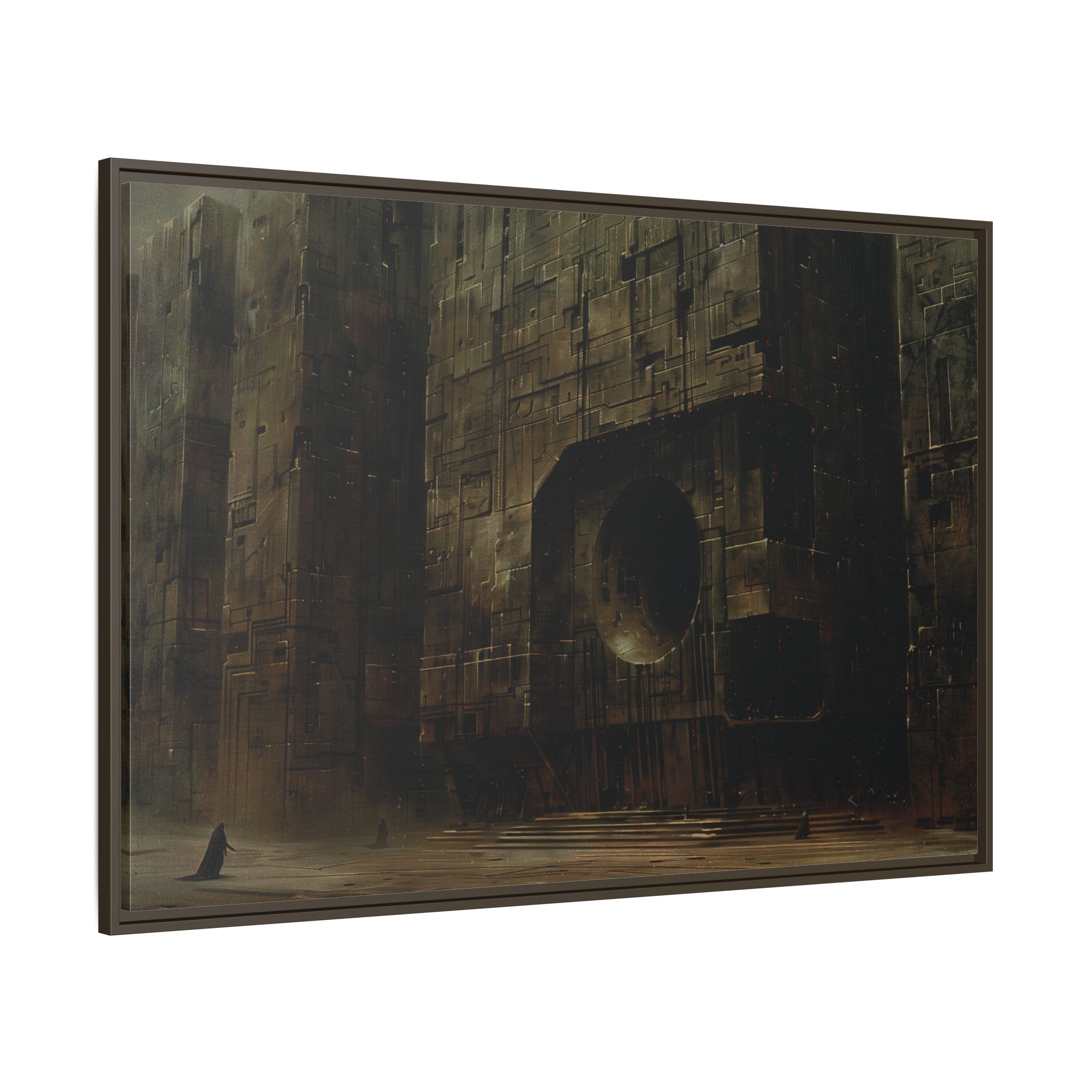 The dark lords return- Framed Matt Canvas (Black, White, Brown,) - Image 18