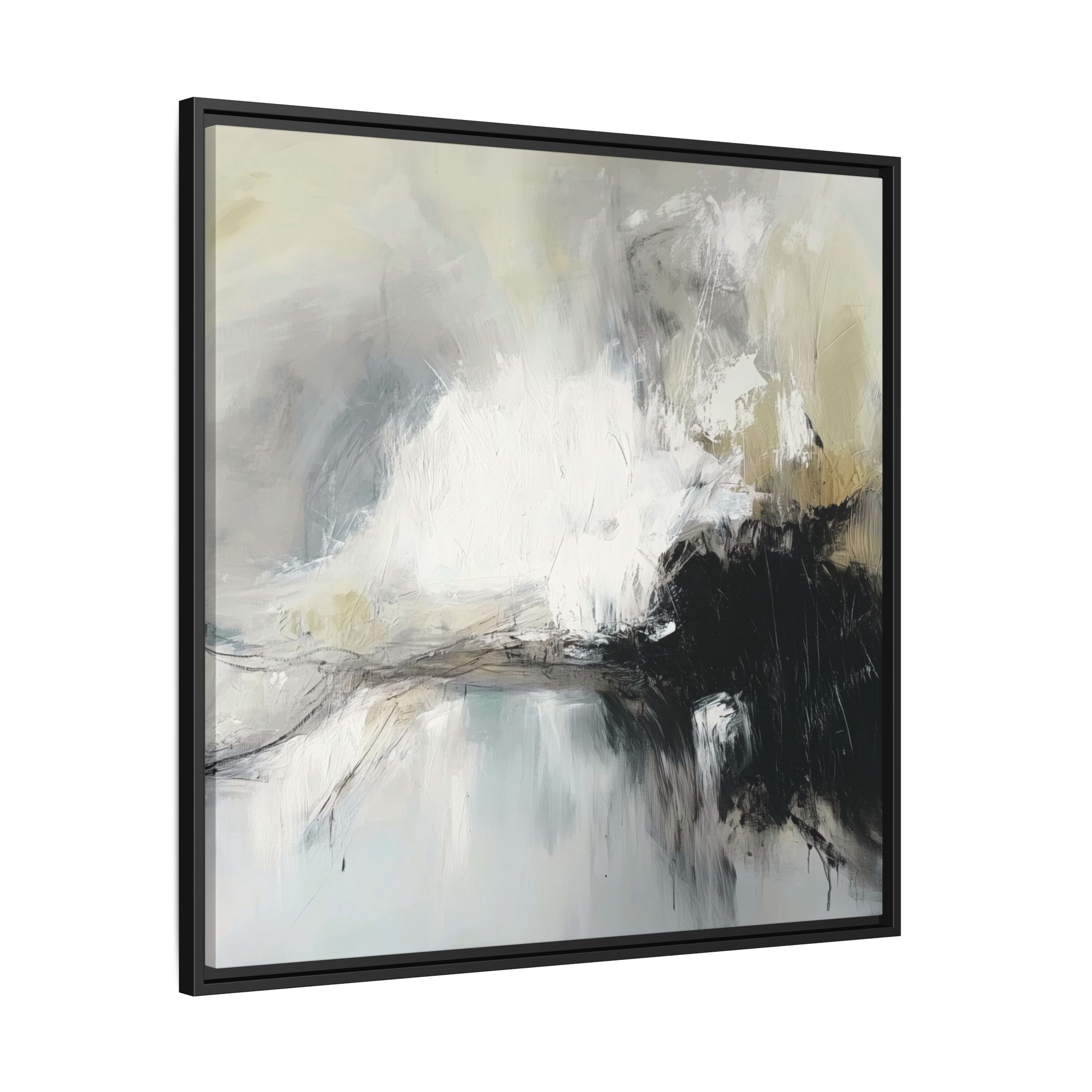 Black Cat White Kitten Four - Custom Frame - Image 54