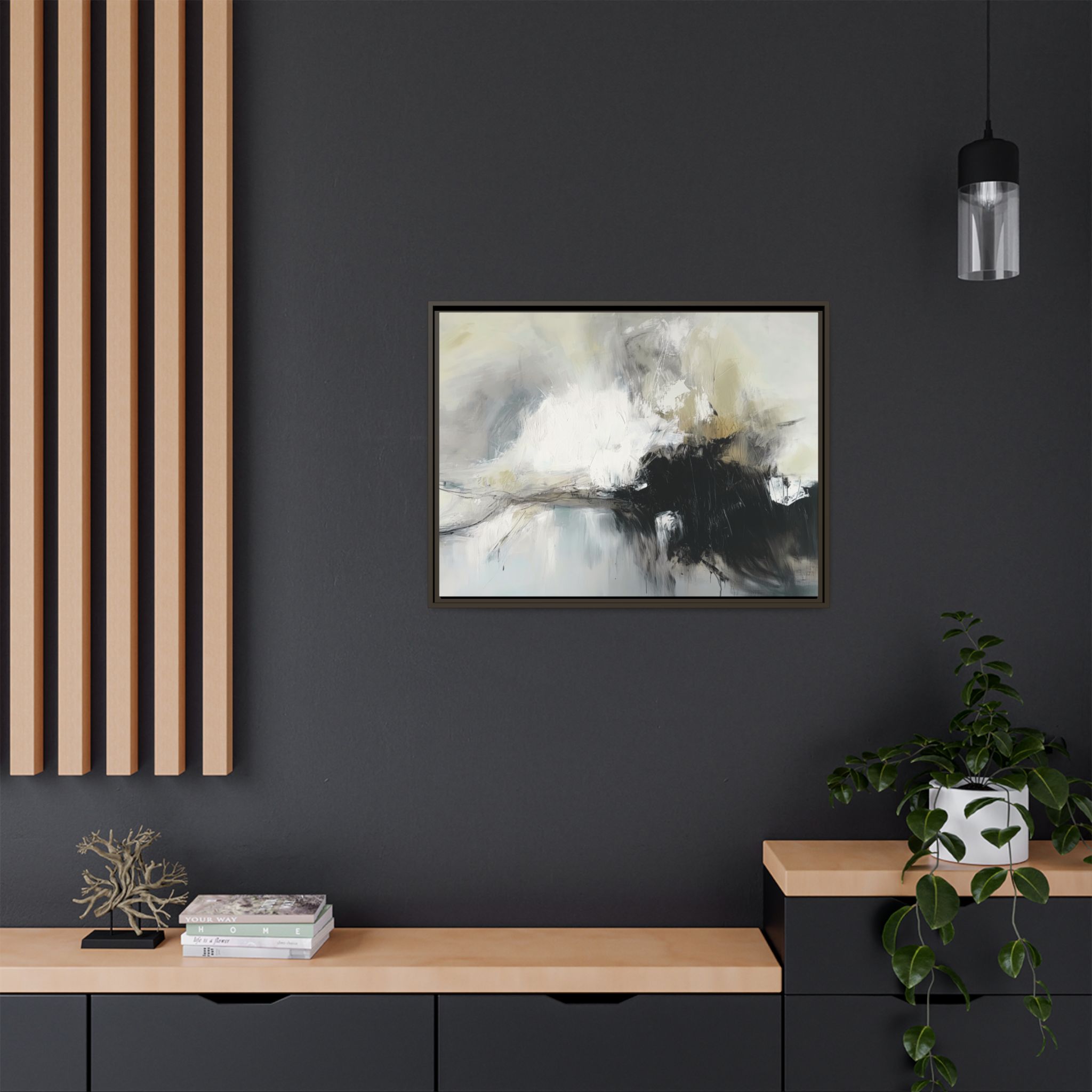 Black Cat White Kitten Four - Custom Frame - Image 24