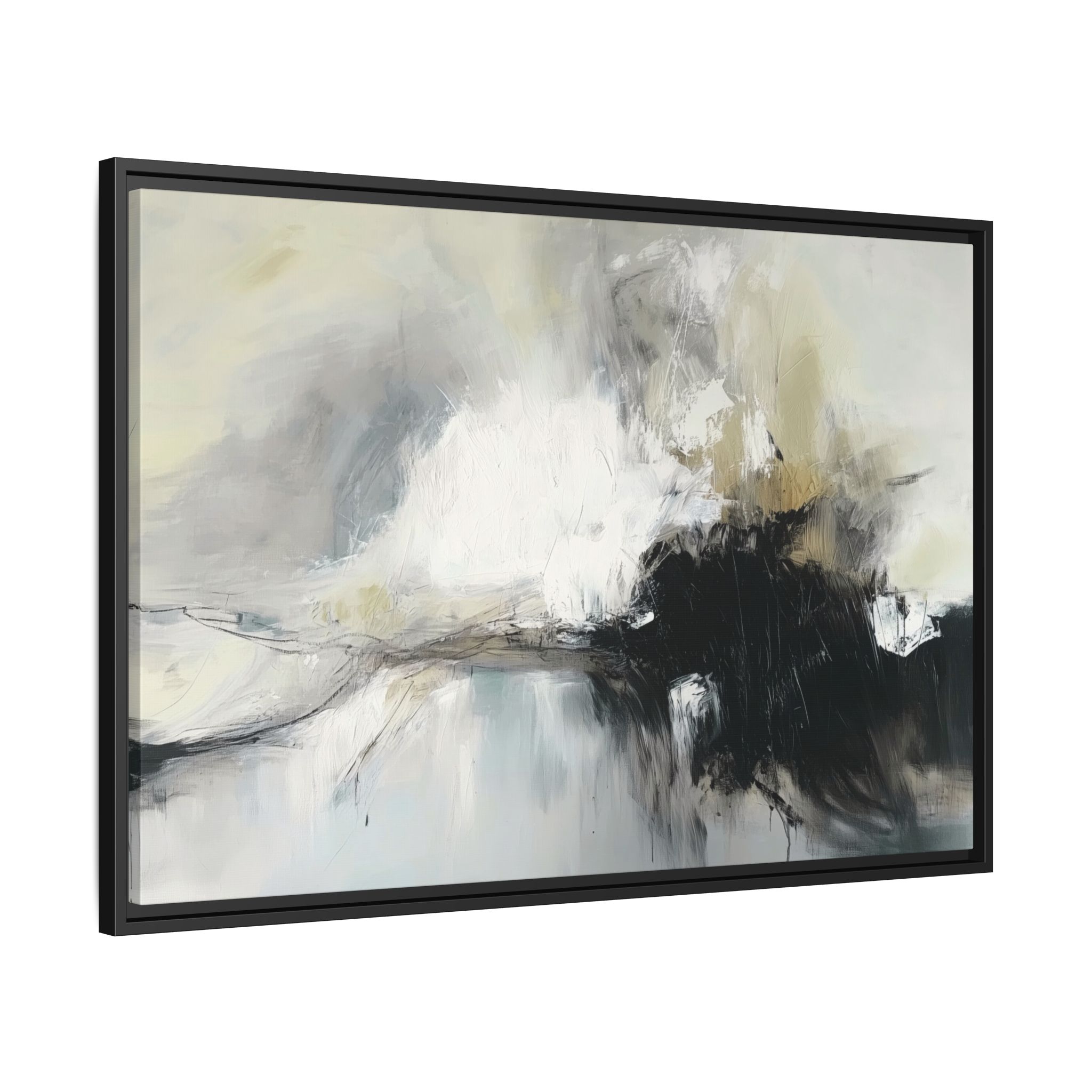 Black Cat White Kitten Four - Custom Frame - Image 2